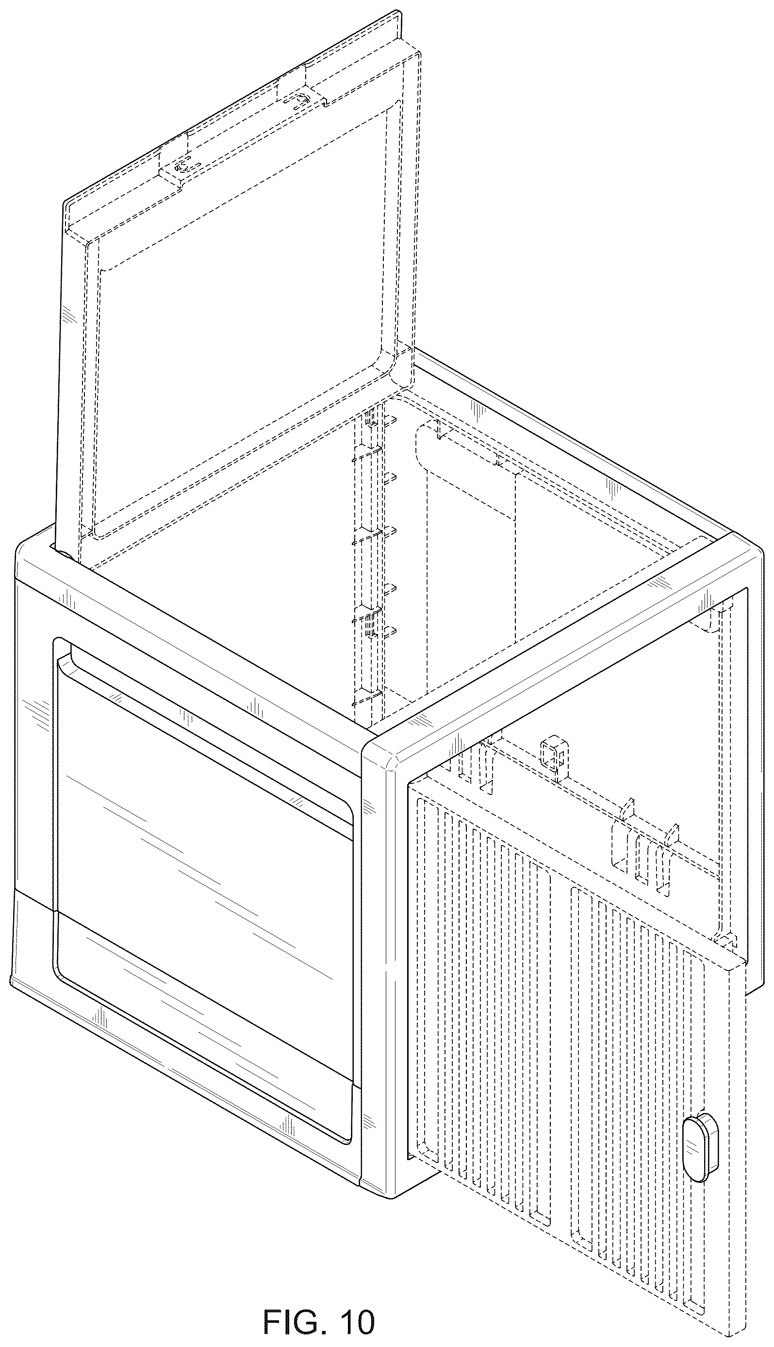 Patent USD1124653 Figure 10 – Storage box