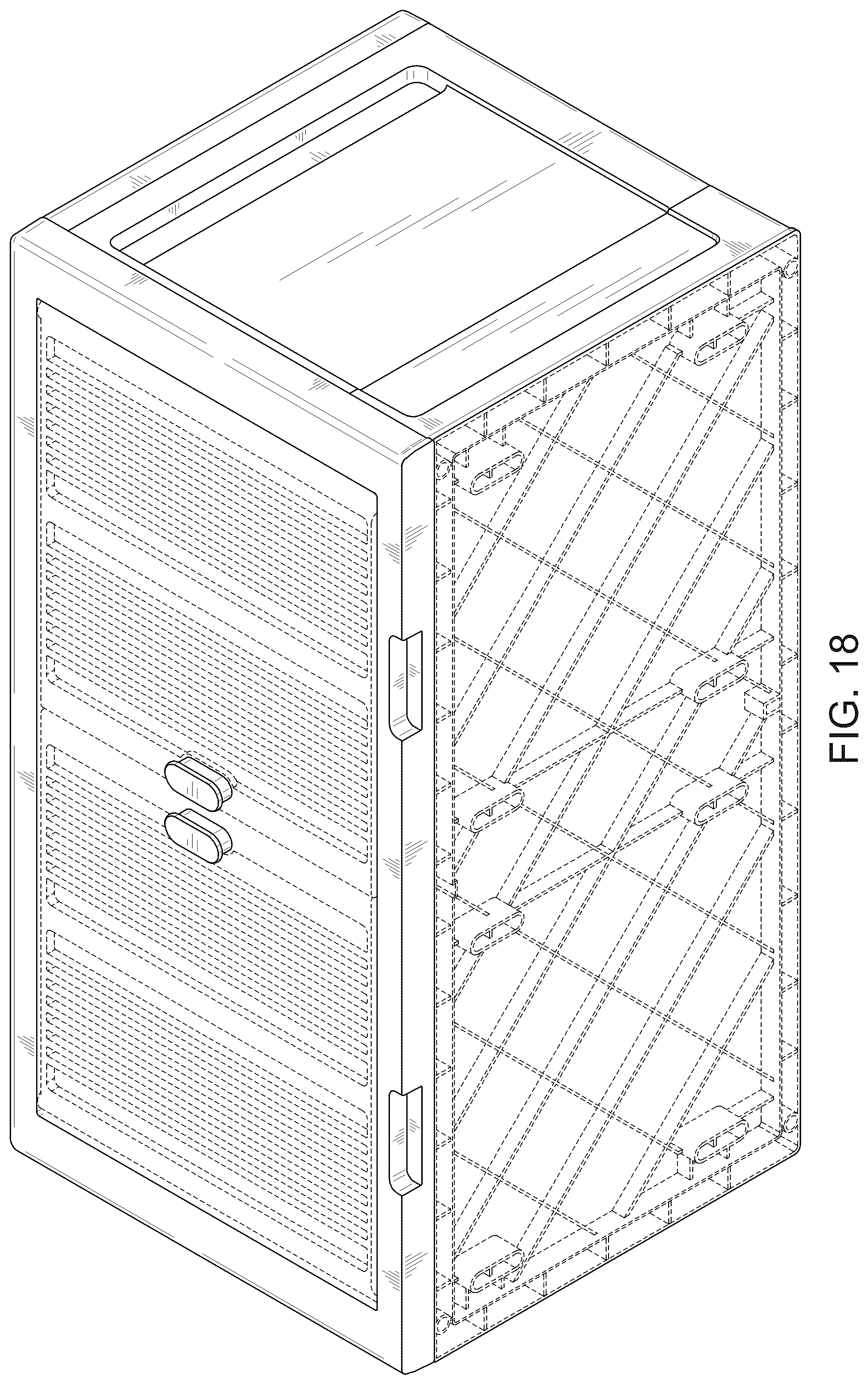 Patent USD1124653 Figure 18 – Storage box