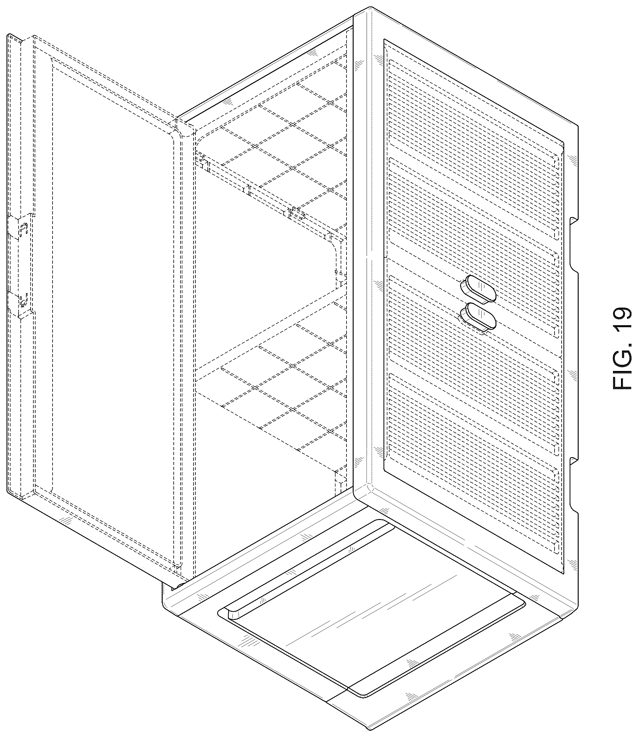 Patent USD1124653 Figure 19 – Storage box