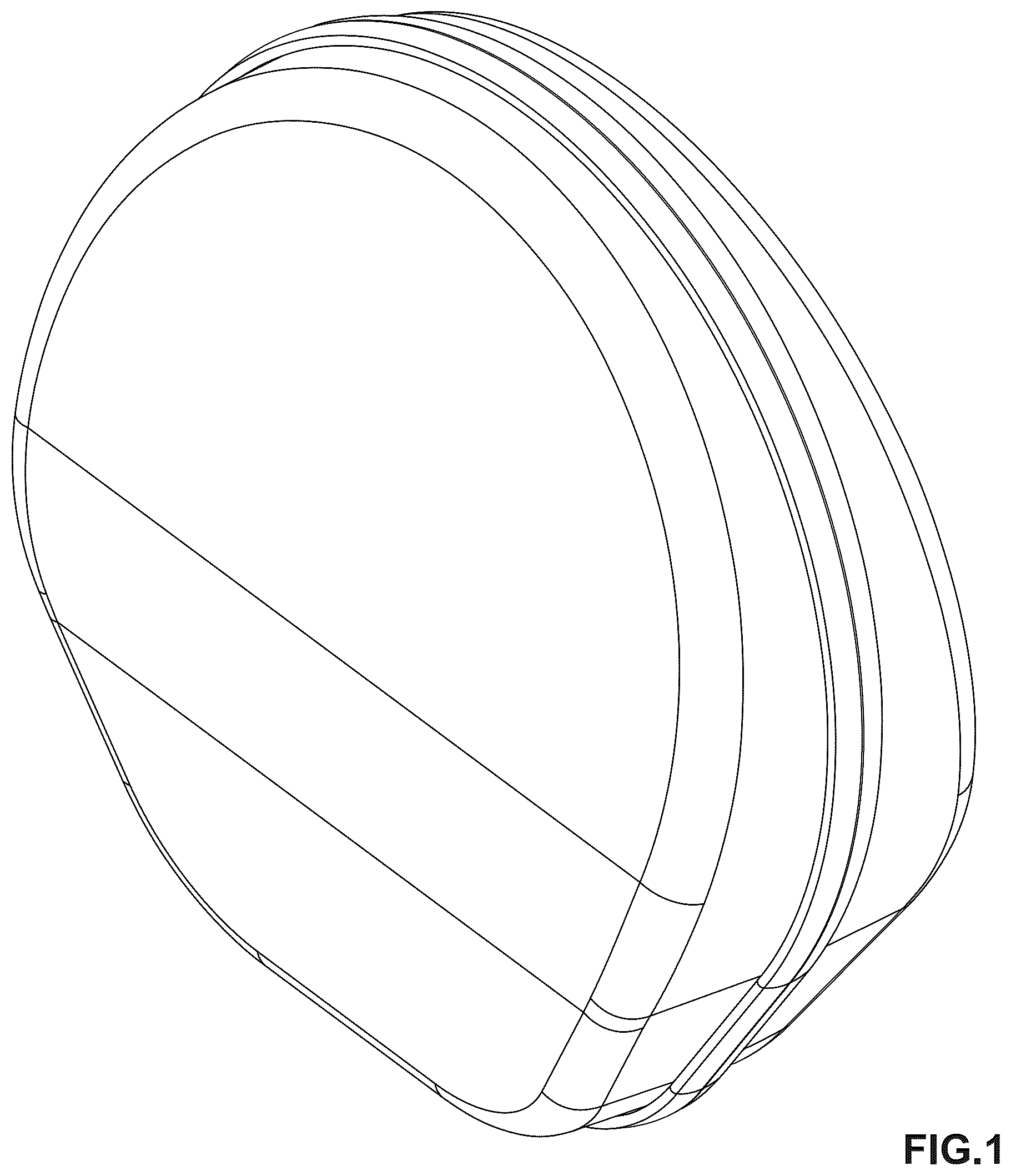 Patent USD1124654 Figure 1 – Case for headphones