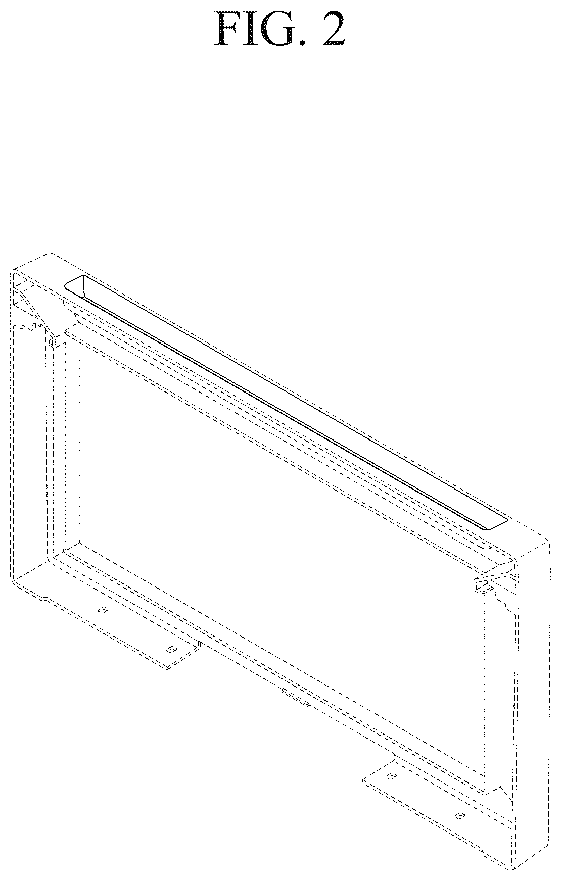 Patent USD1124656 Figure 2 – Front panel of storage case