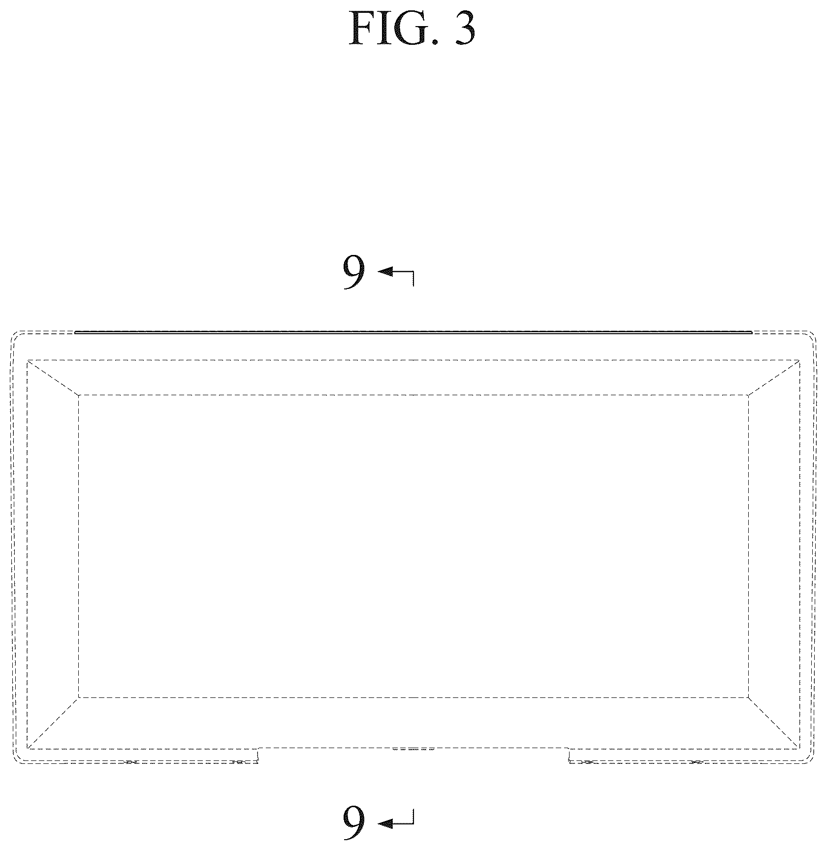 Patent USD1124656 Figure 3 – Front panel of storage case