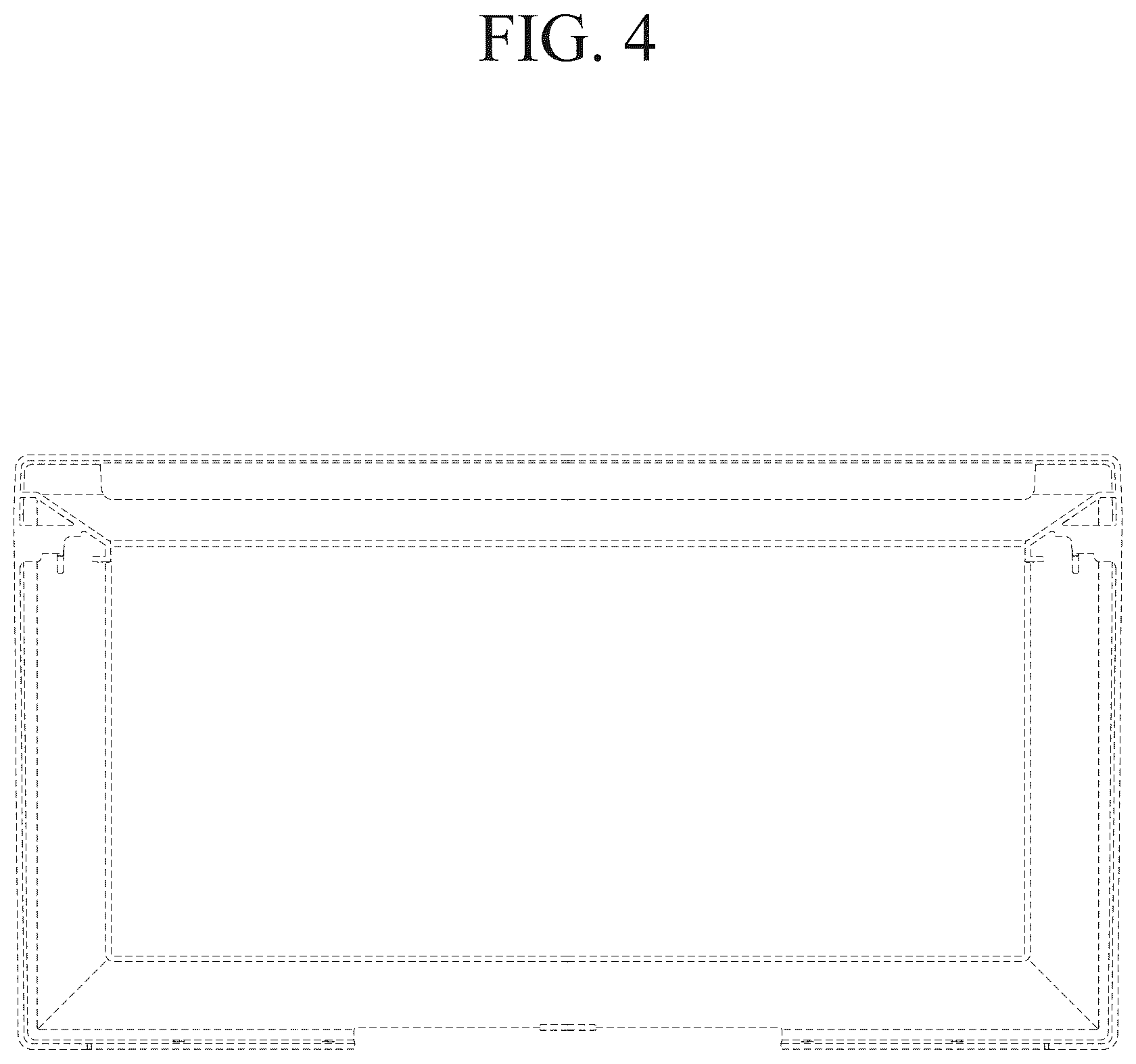 Patent USD1124656 Figure 4 – Front panel of storage case