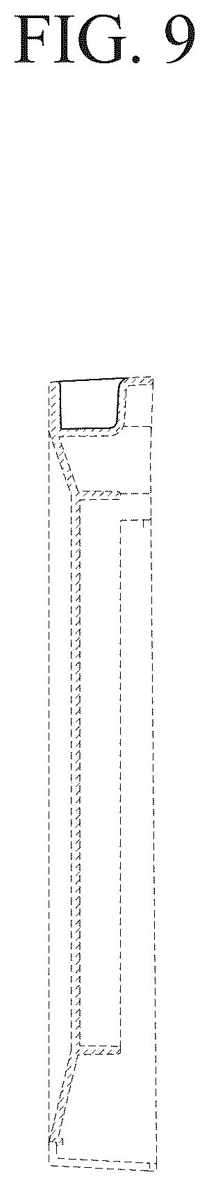 Patent USD1124656 Figure 9 – Front panel of storage case