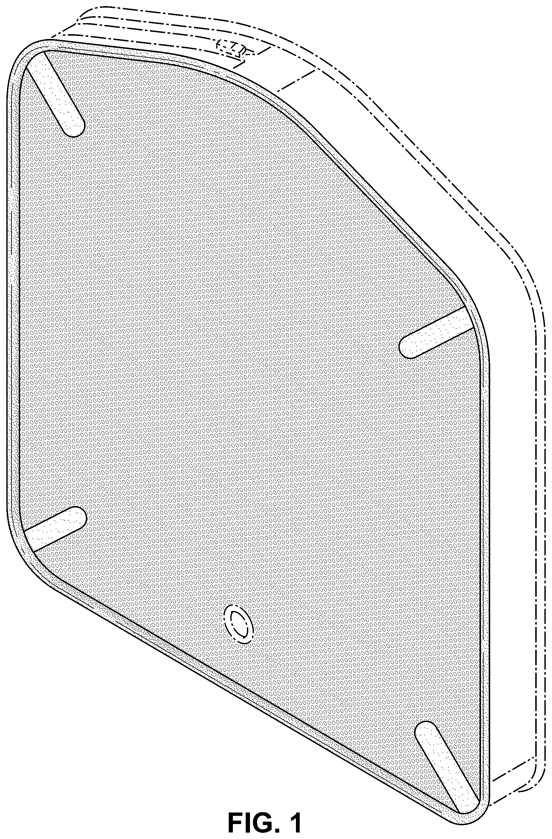 Patent USD1124657 Figure 1 – Garment bag