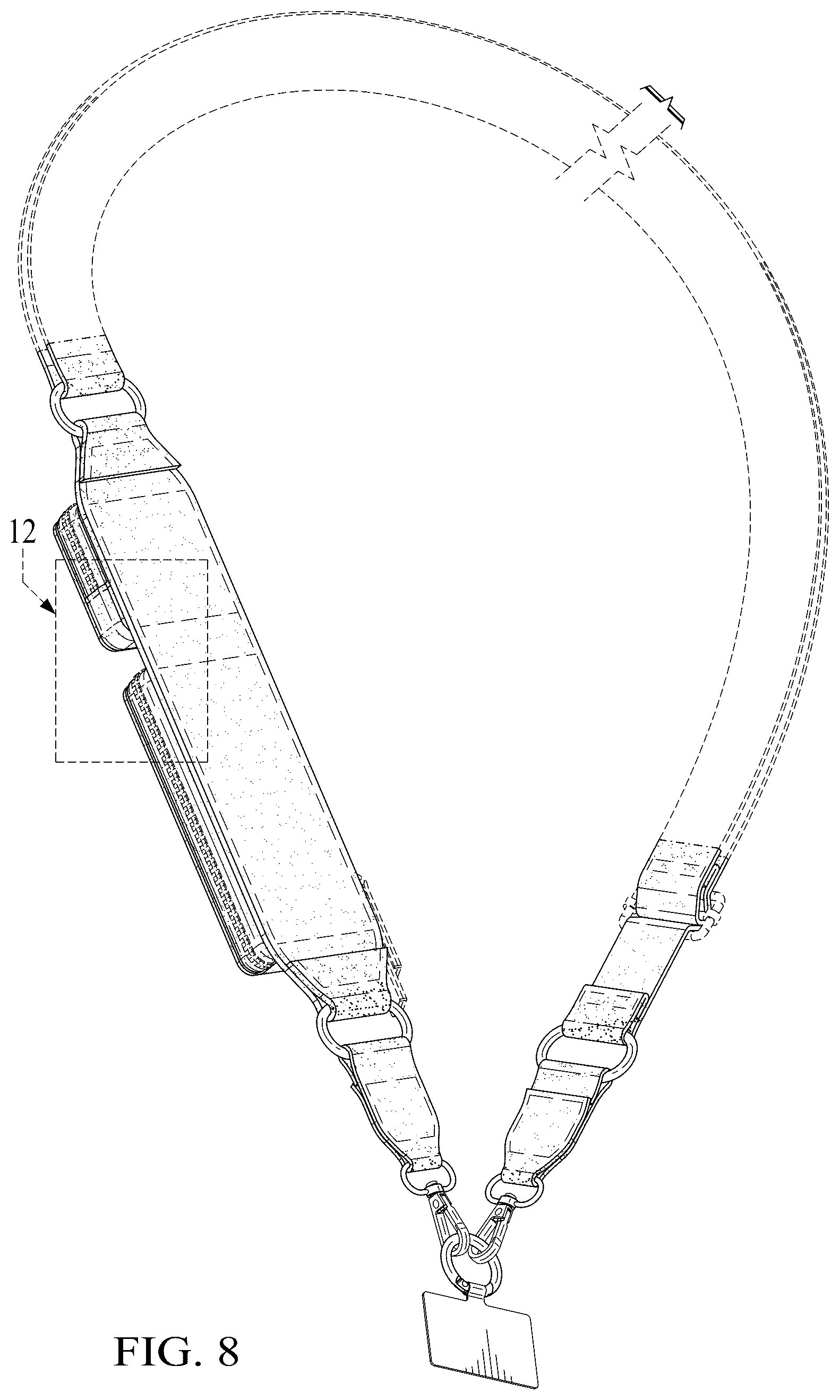 Patent USD1124662 Figure 7 – Crossbody bag