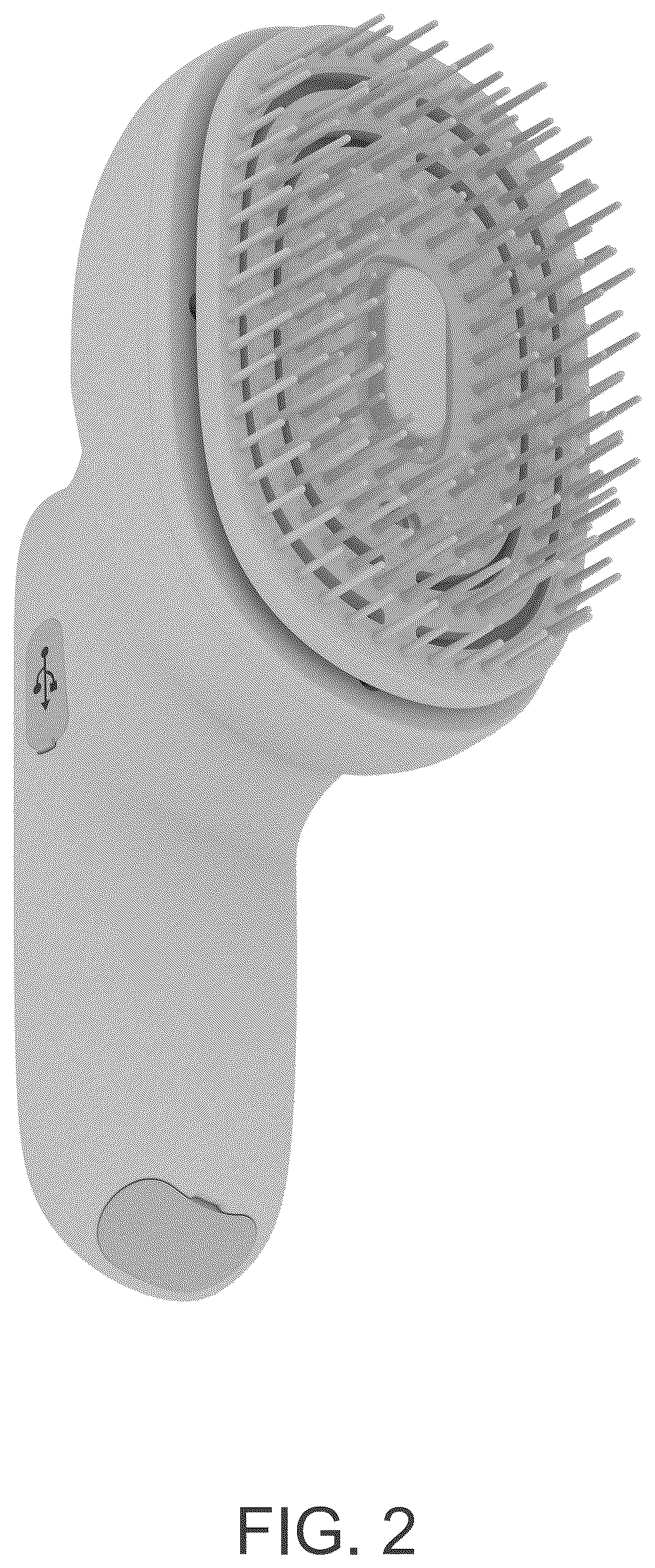 Patent USD1124664 Figure 2 – Massage comb