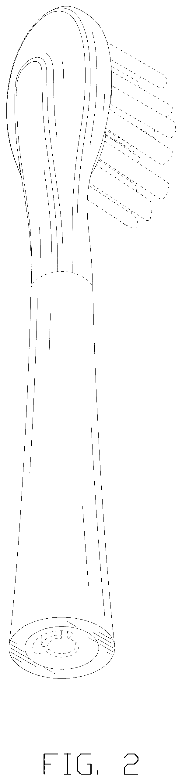 Patent USD1124666 Figure 2 – Toothbrush head