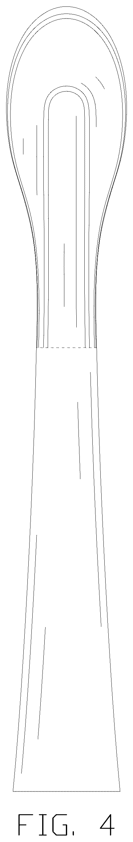 Patent USD1124666 Figure 4 – Toothbrush head