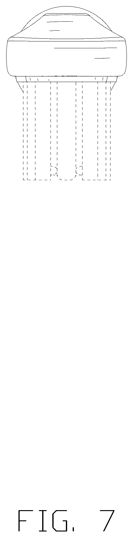 Patent USD1124666 Figure 7 – Toothbrush head