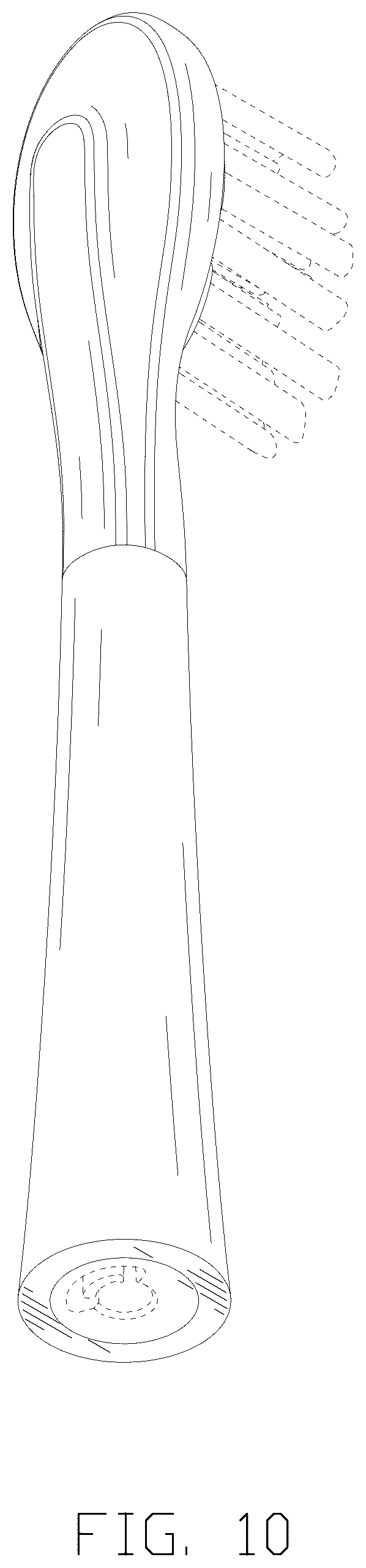 Patent USD1124666 Figure 10 – Toothbrush head