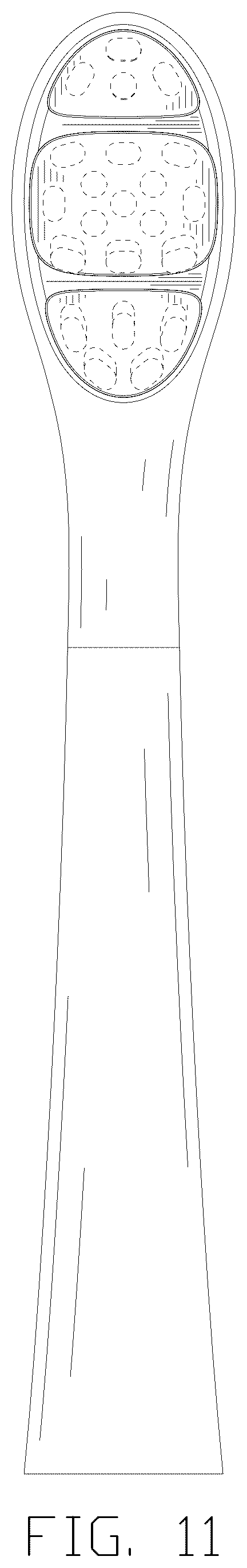 Patent USD1124666 Figure 11 – Toothbrush head