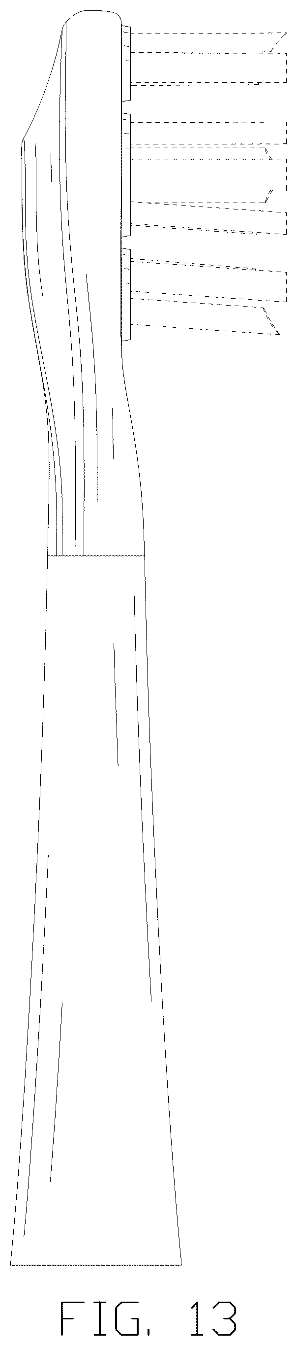Patent USD1124666 Figure 13 – Toothbrush head