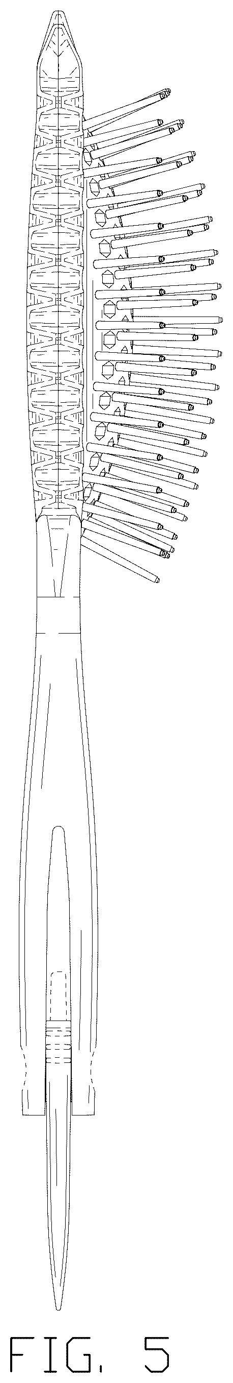 Patent USD1124668 Figure 5 – Combined brush and comb
