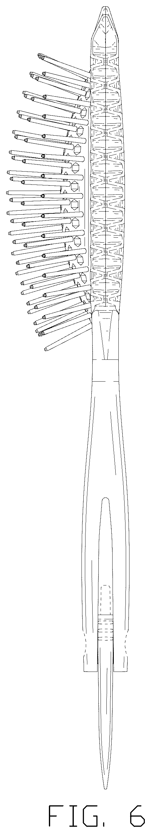 Patent USD1124668 Figure 6 – Combined brush and comb