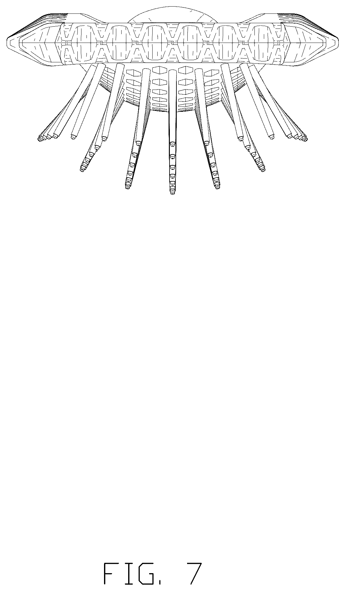 Patent USD1124668 Figure 7 – Combined brush and comb