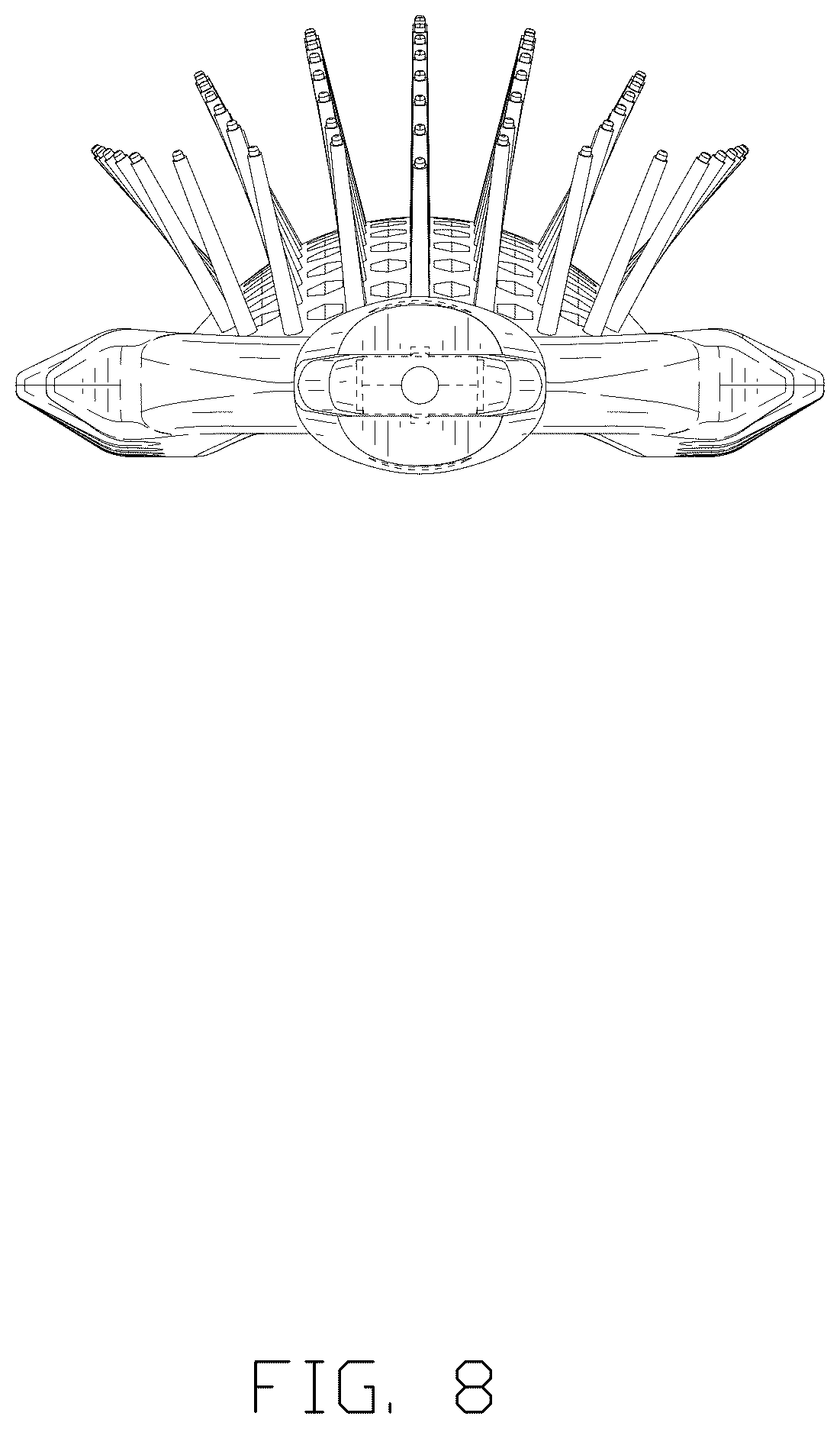 Patent USD1124668 Figure 8 – Combined brush and comb