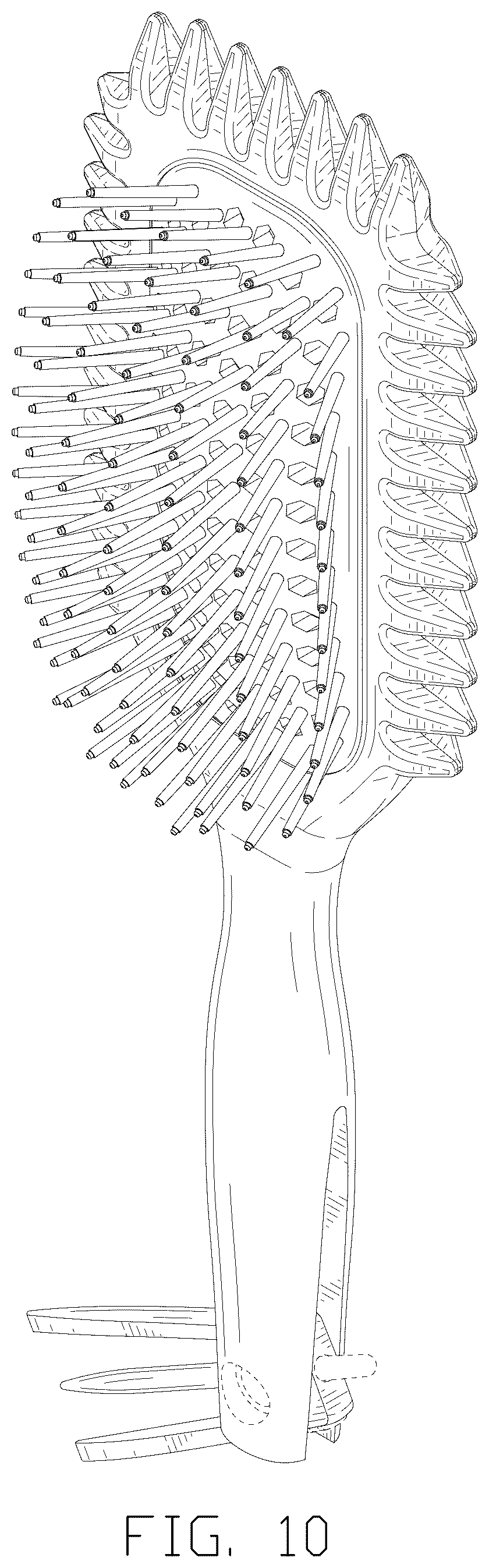Patent USD1124668 Figure 10 – Combined brush and comb