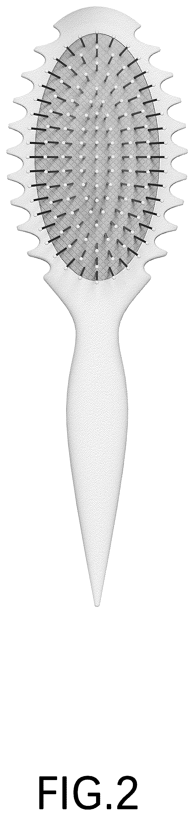 Patent USD1124672 Figure 2 – Hairbrush