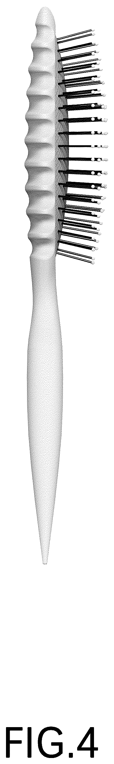 Patent USD1124672 Figure 4 – Hairbrush