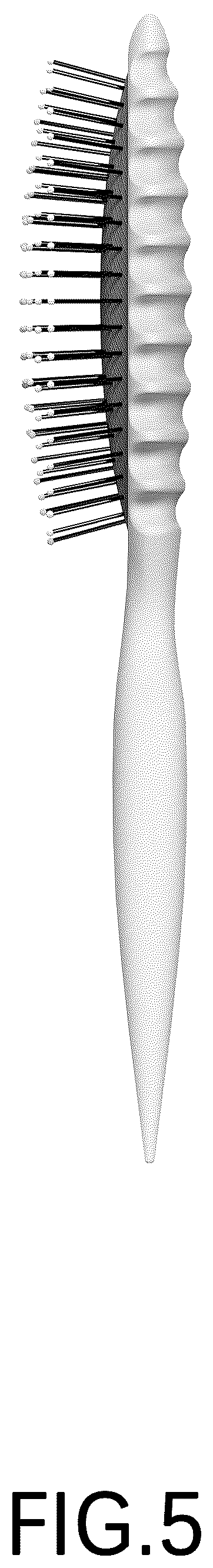 Patent USD1124672 Figure 5 – Hairbrush