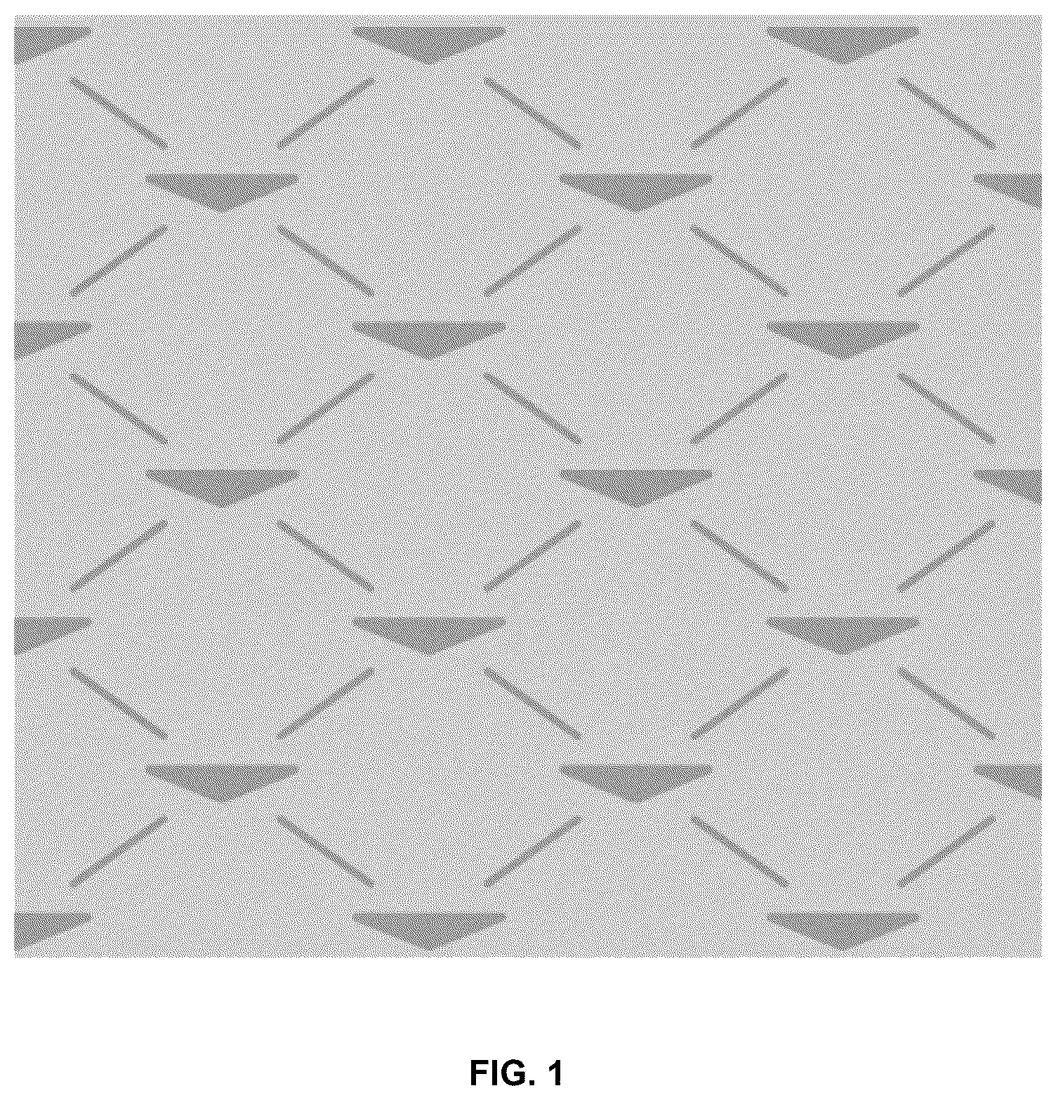 Patent USD1124673 Figure 1 – Sheet material with pattern