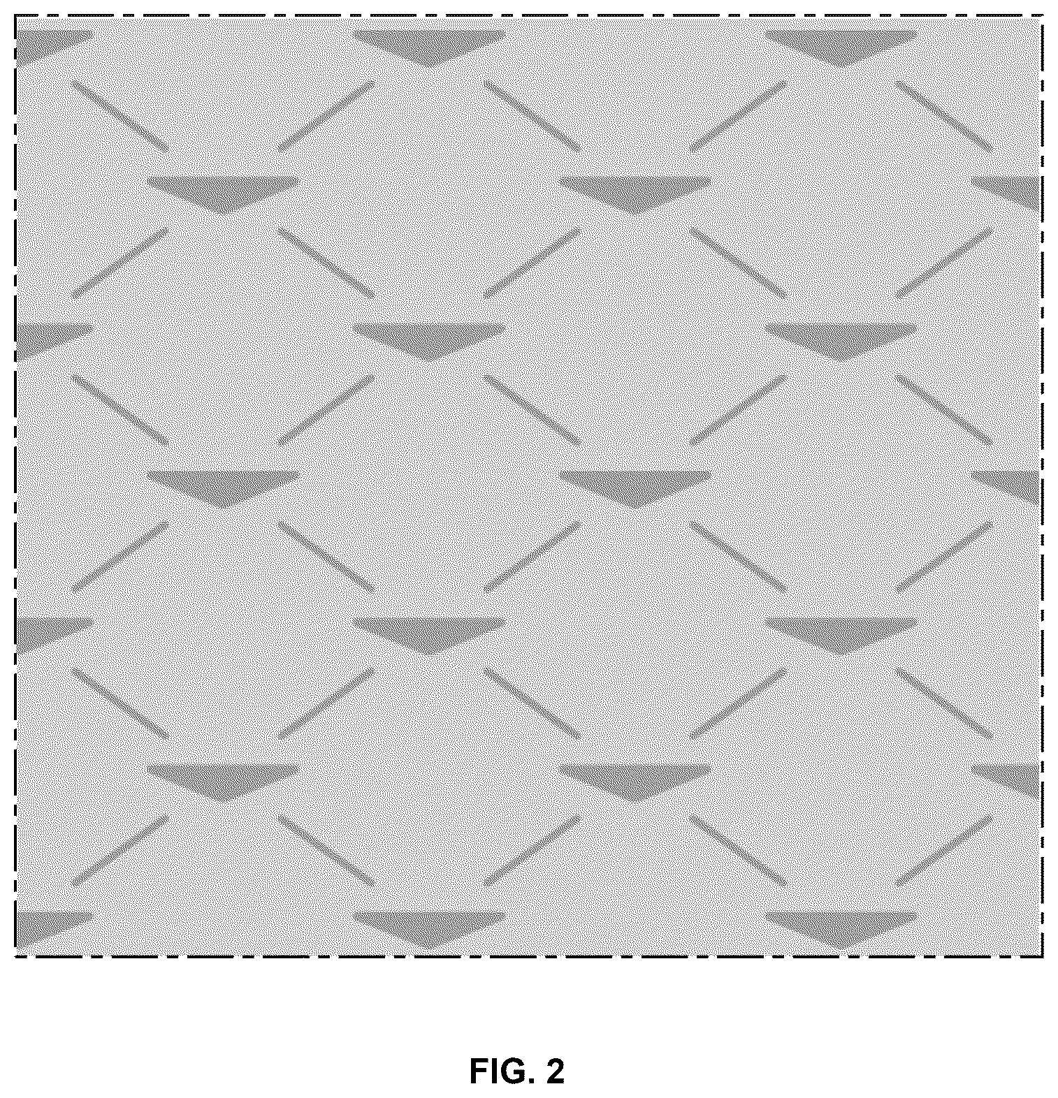 Patent USD1124673 Figure 2 – Sheet material with pattern