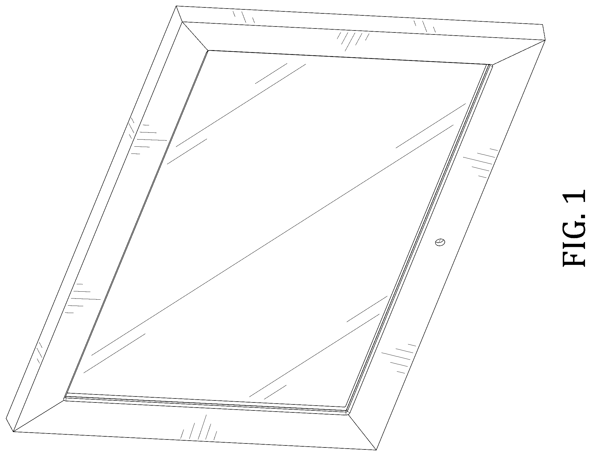 Patent USD1124674 Figure 1 – Electronic photo frame