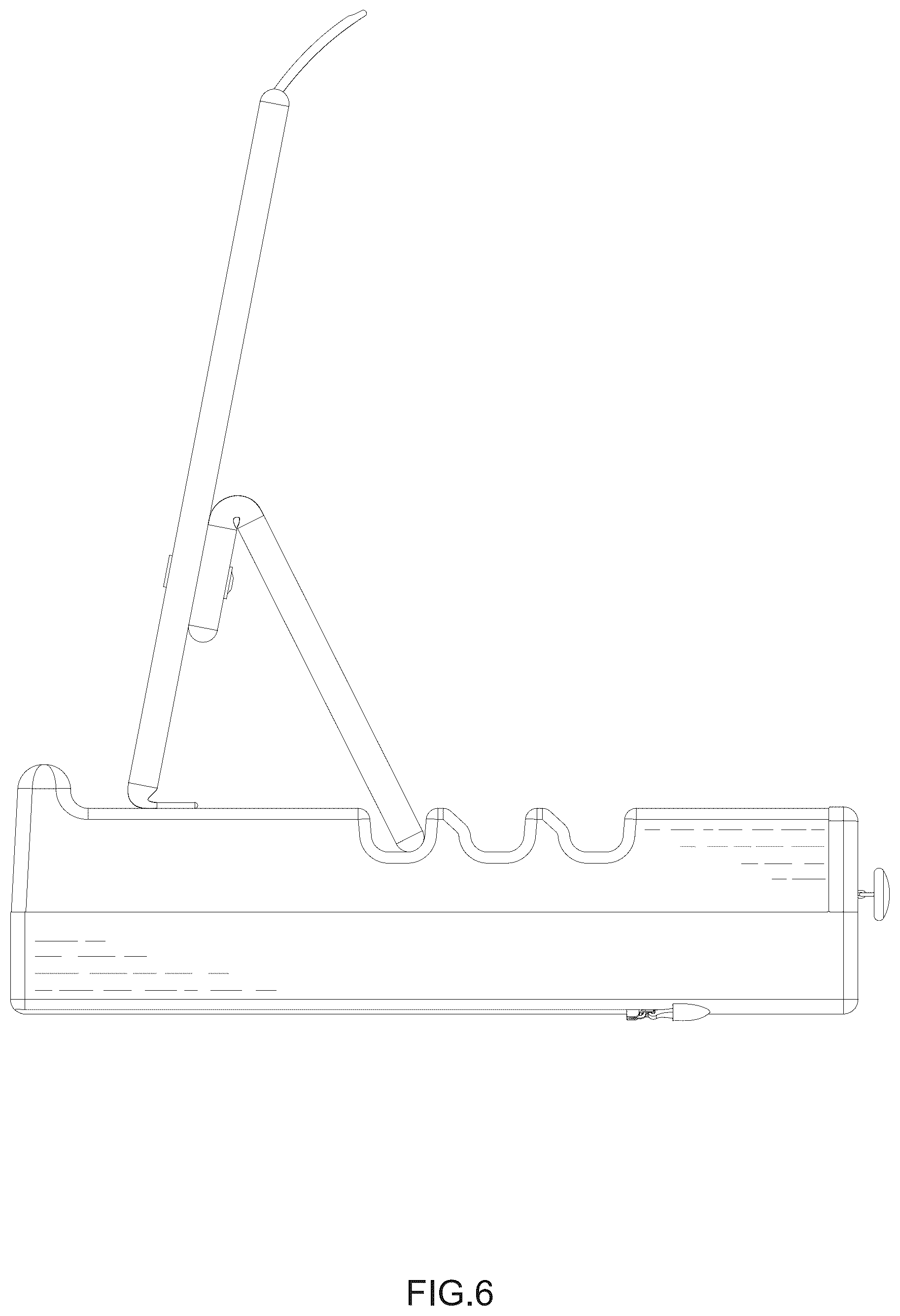 Patent USD1124675 Figure 6 – Reading pillow stand