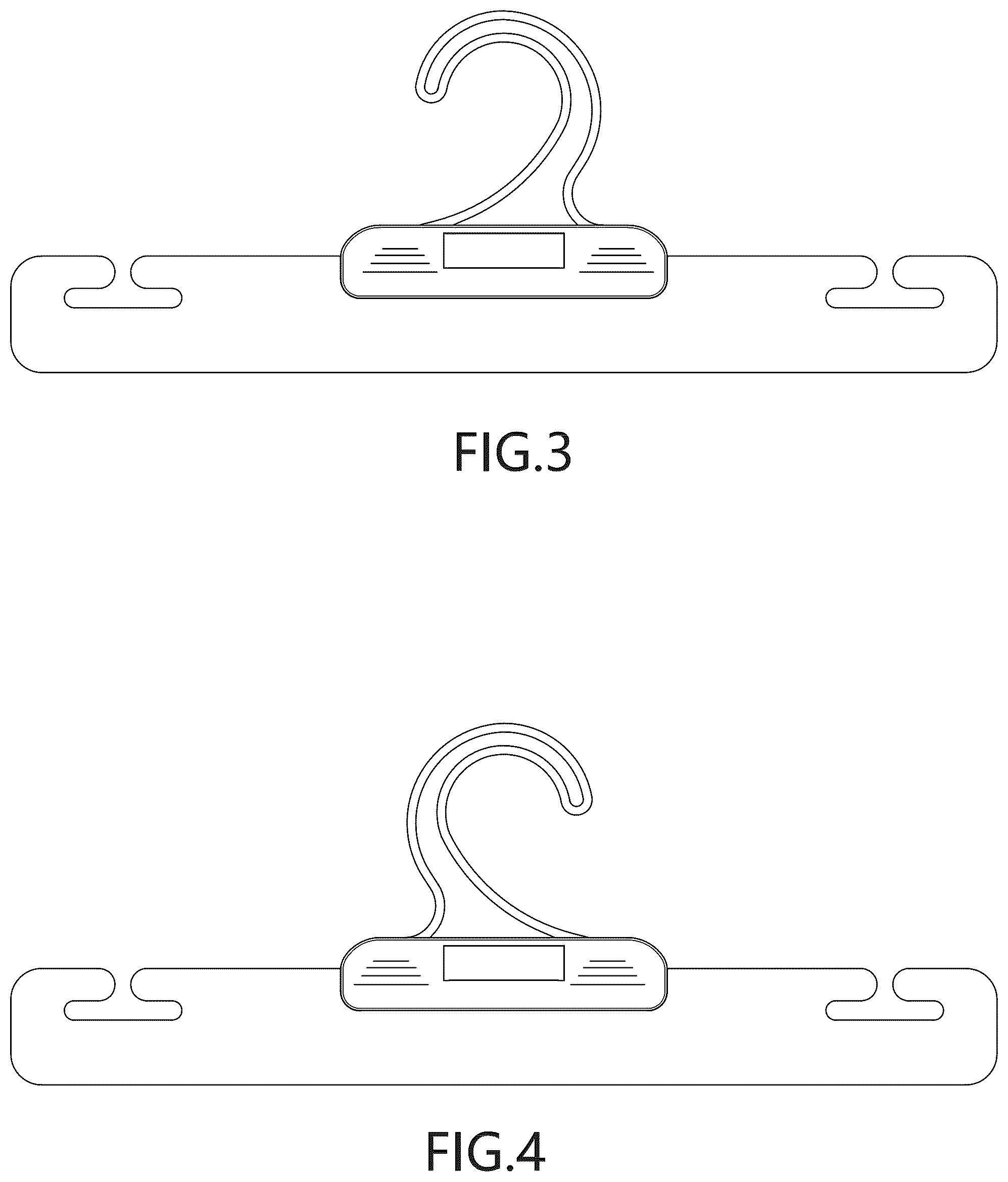 Patent USD1124677 Figure 2 – Hook with cardboard hanger