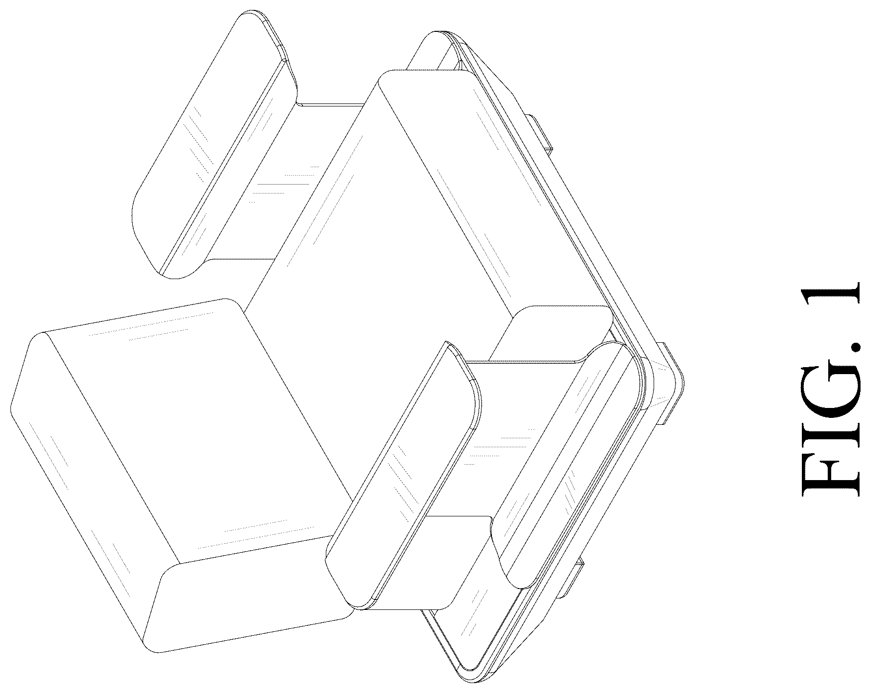 Patent USD1124678 Figure 1 – Outdoor sofa