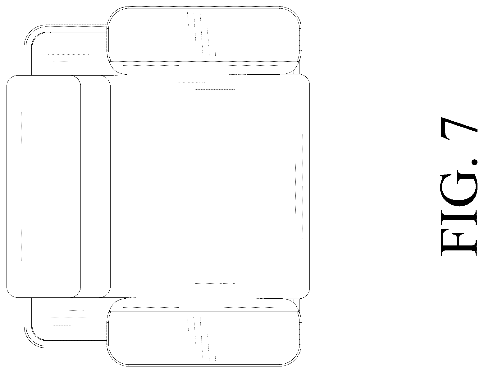 Patent USD1124678 Figure 7 – Outdoor sofa