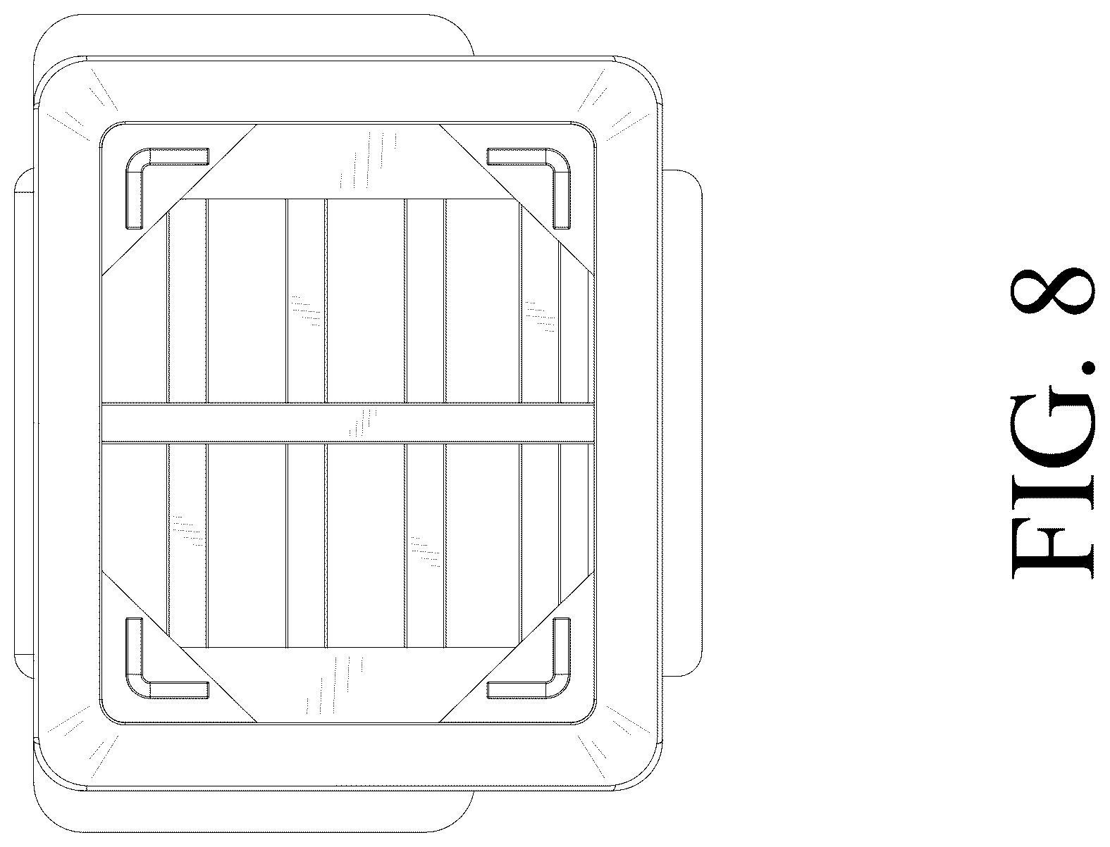 Patent USD1124678 Figure 8 – Outdoor sofa
