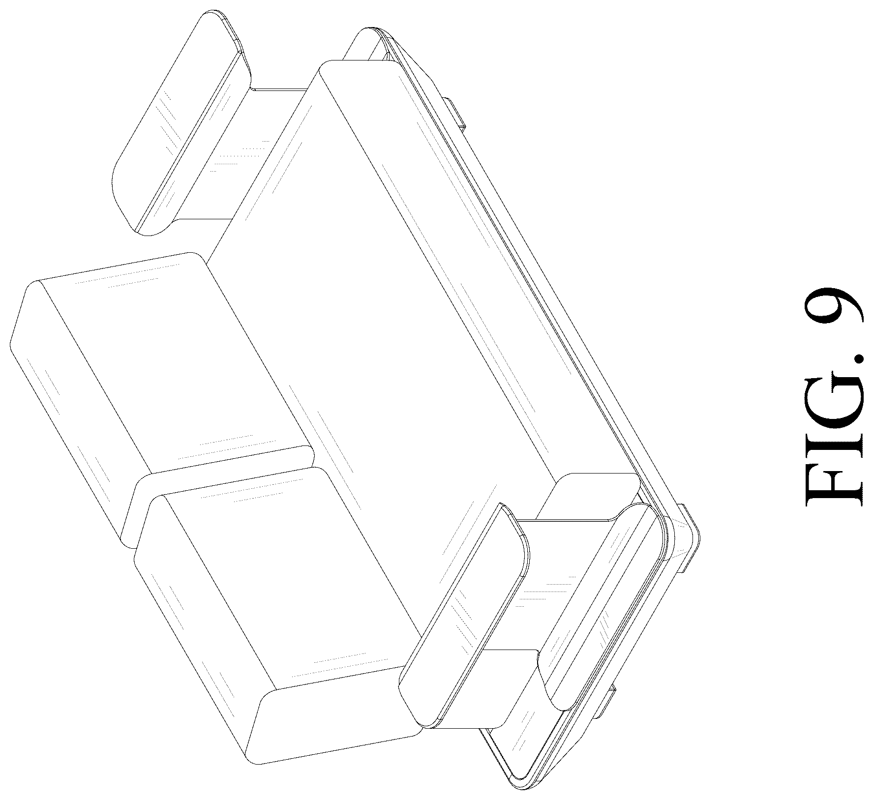 Patent USD1124678 Figure 9 – Outdoor sofa