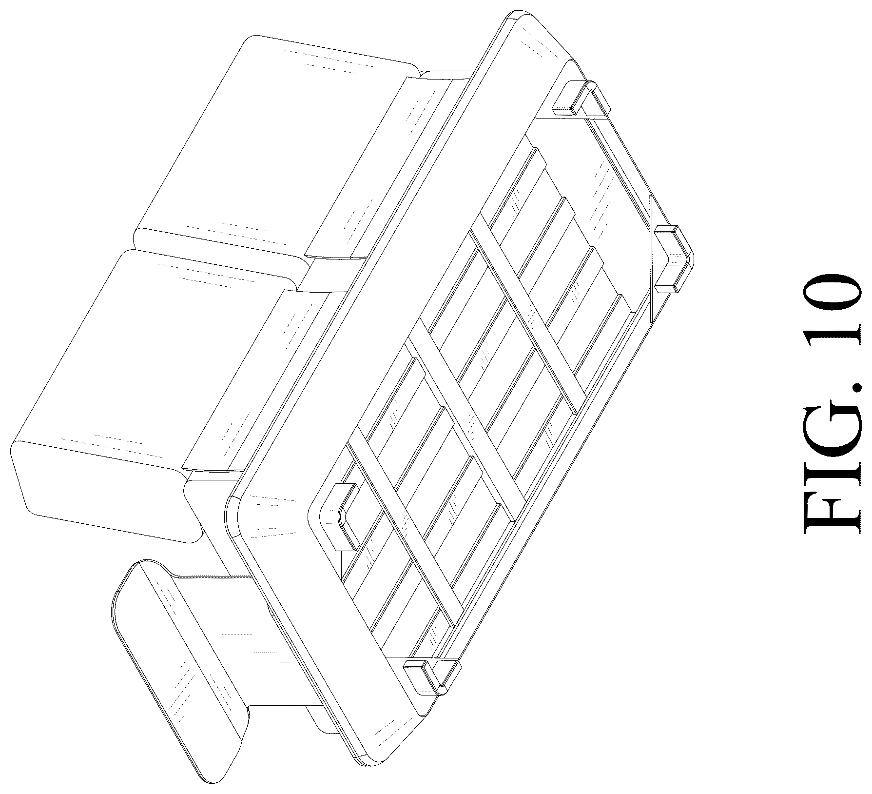 Patent USD1124678 Figure 10 – Outdoor sofa