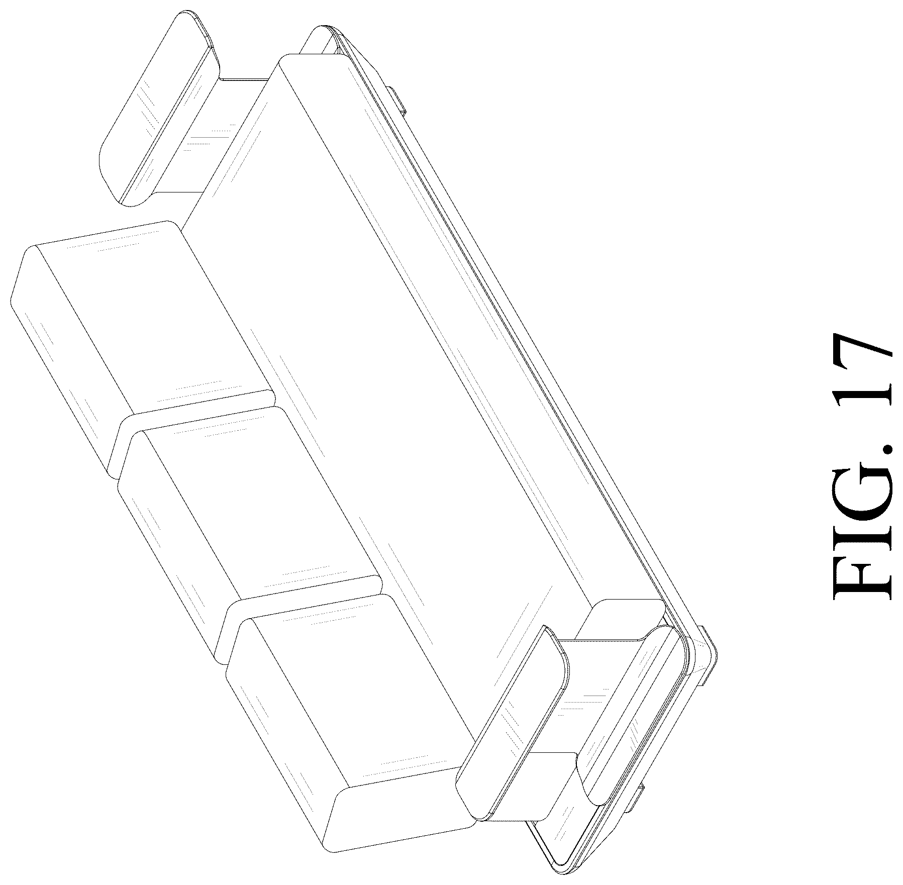 Patent USD1124678 Figure 17 – Outdoor sofa