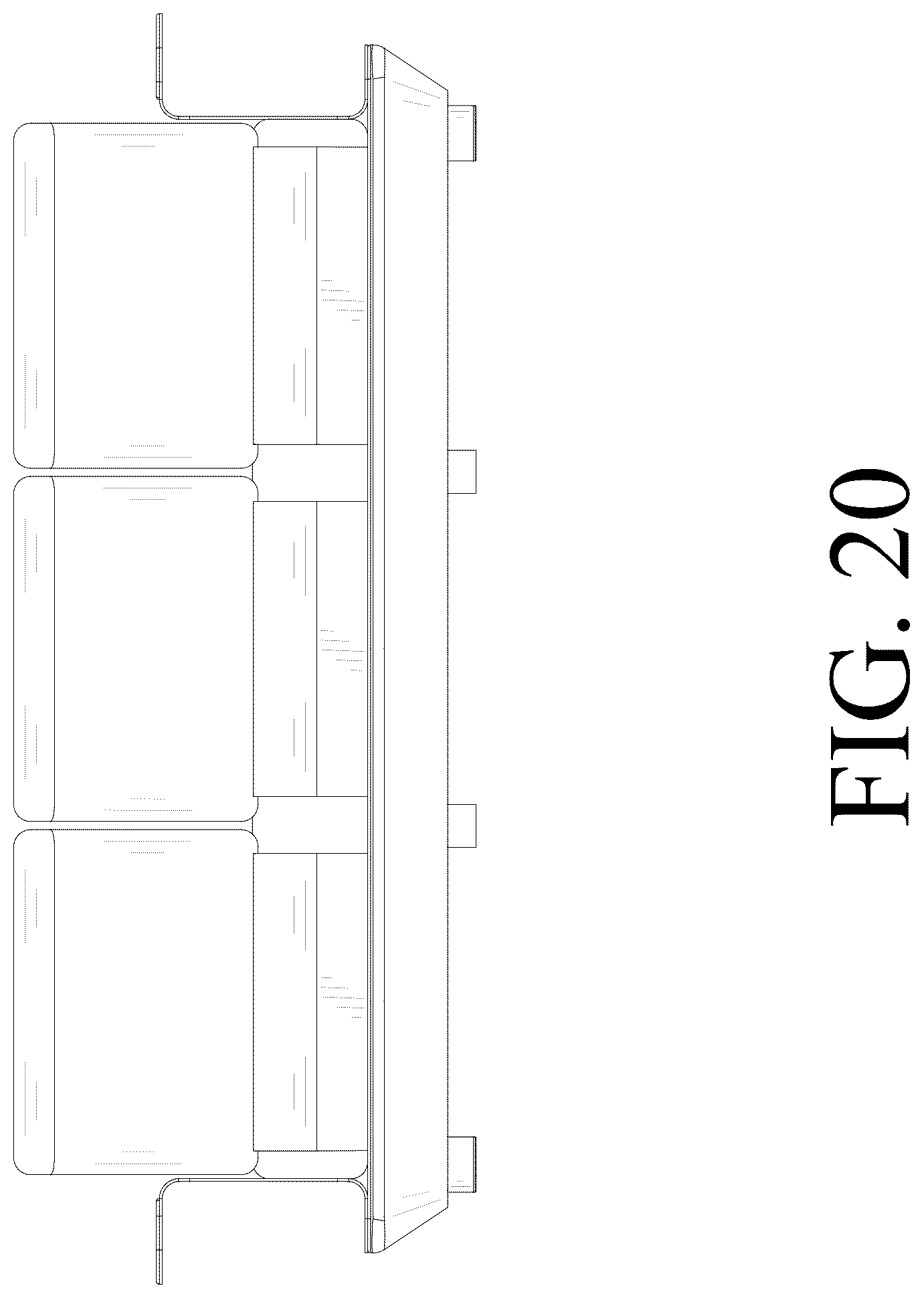 Patent USD1124678 Figure 20 – Outdoor sofa
