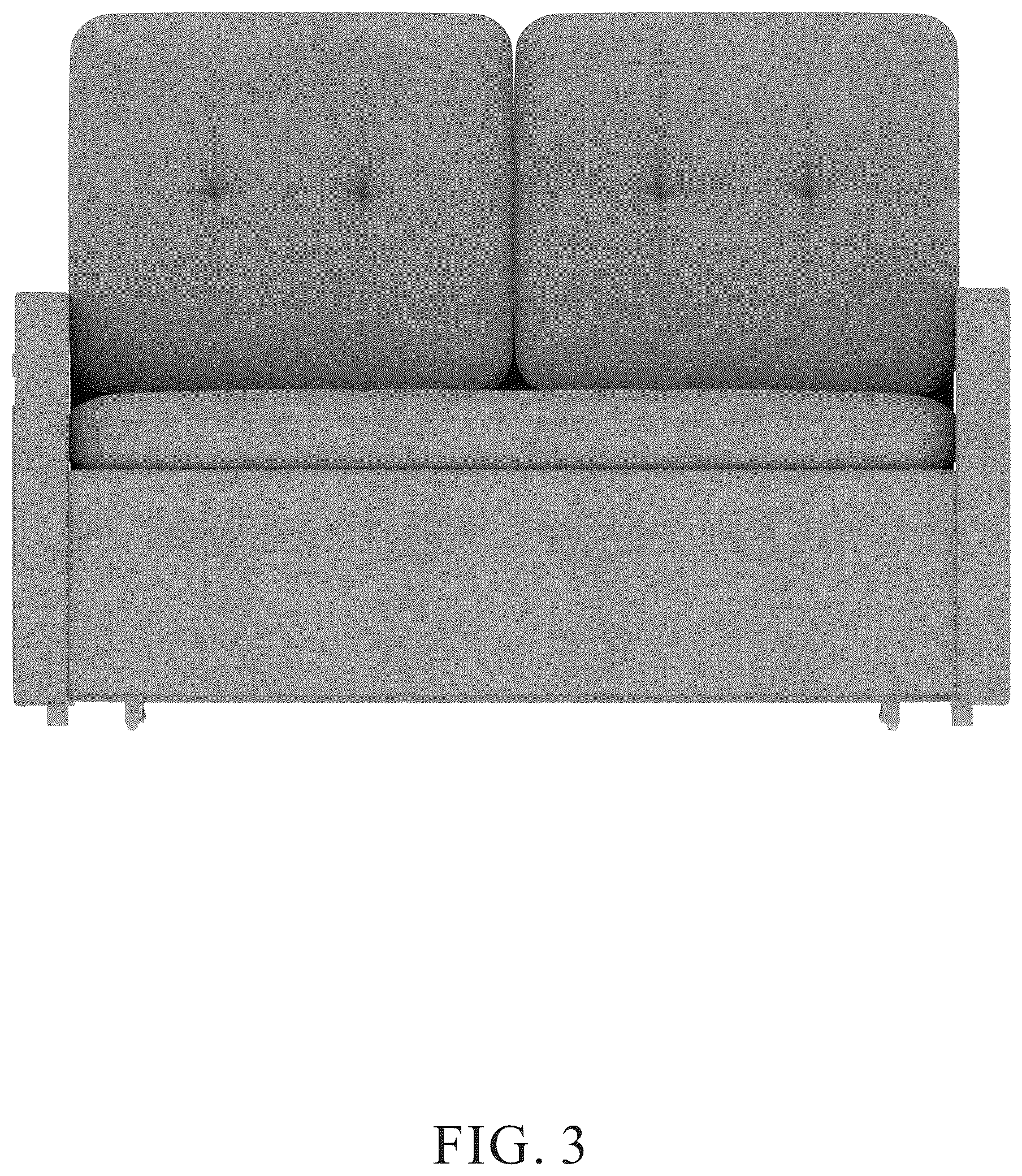 Patent USD1124680 Figure 3 – Sofa