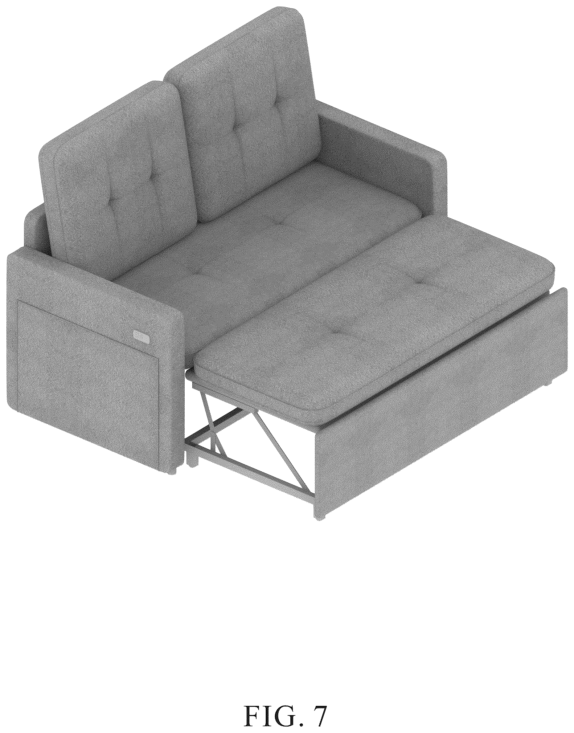 Patent USD1124680 Figure 7 – Sofa