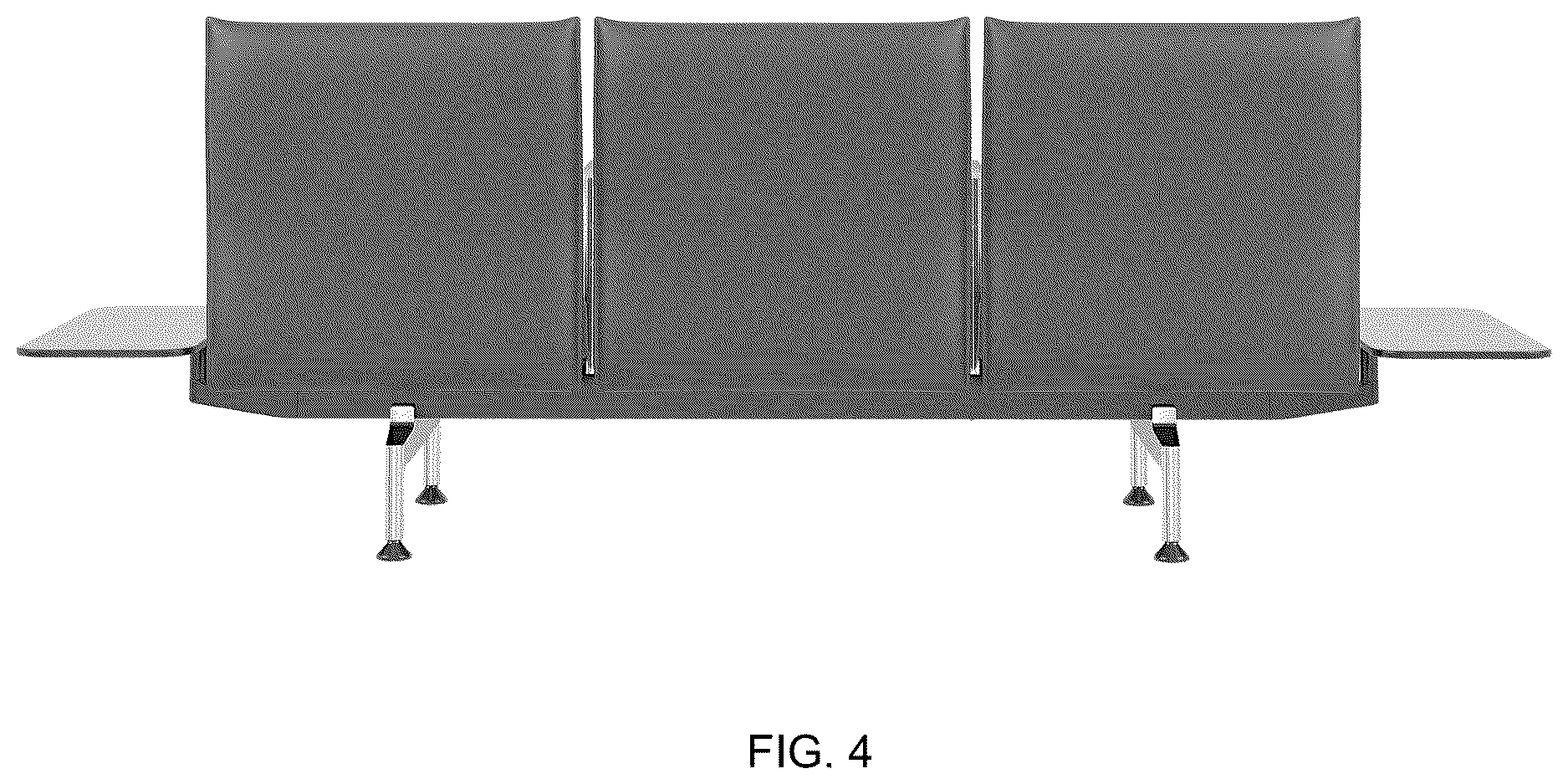 Patent USD1124681 Figure 4 – Sofa