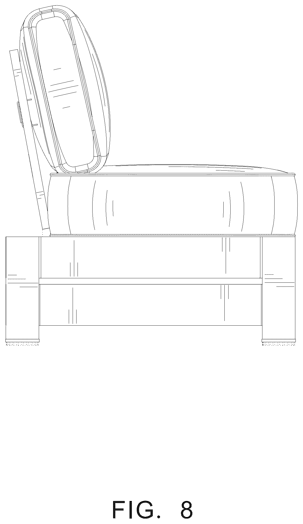 Patent USD1124682 Figure 8 – Sofa set with side tables