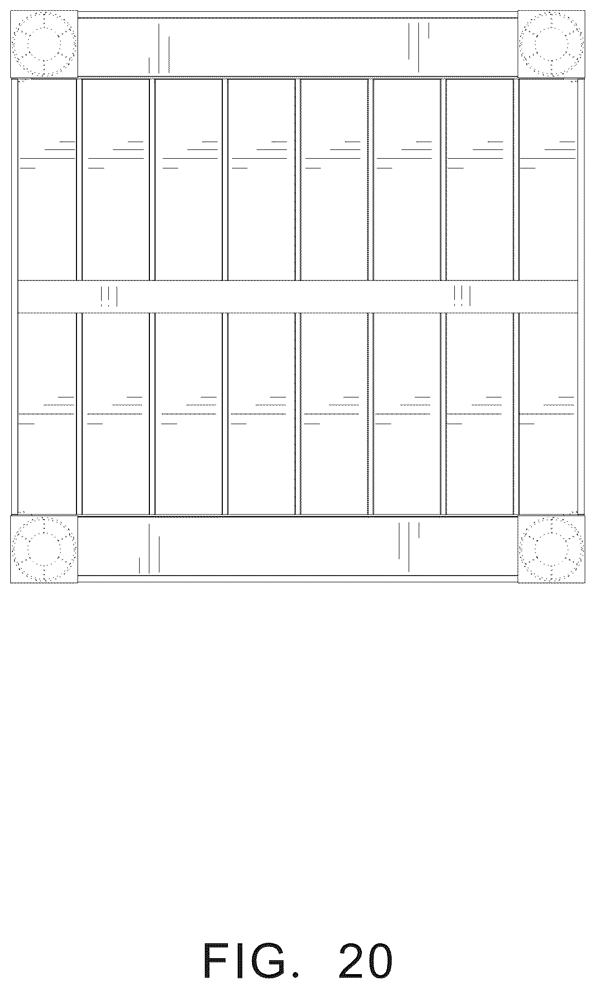 Patent USD1124682 Figure 20 – Sofa set with side tables