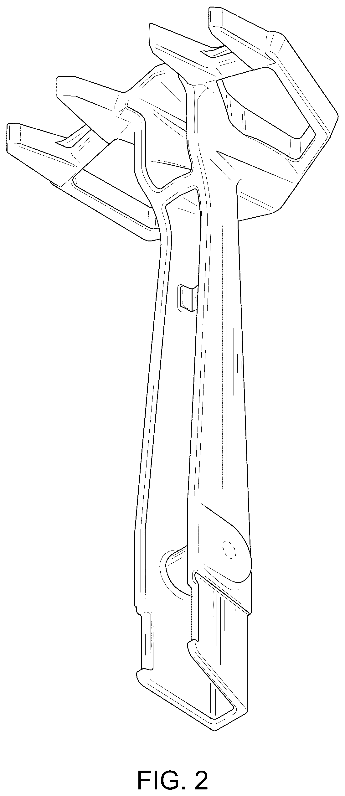 Patent USD1124684 Figure 2 – Tree saddle foot pad and post
