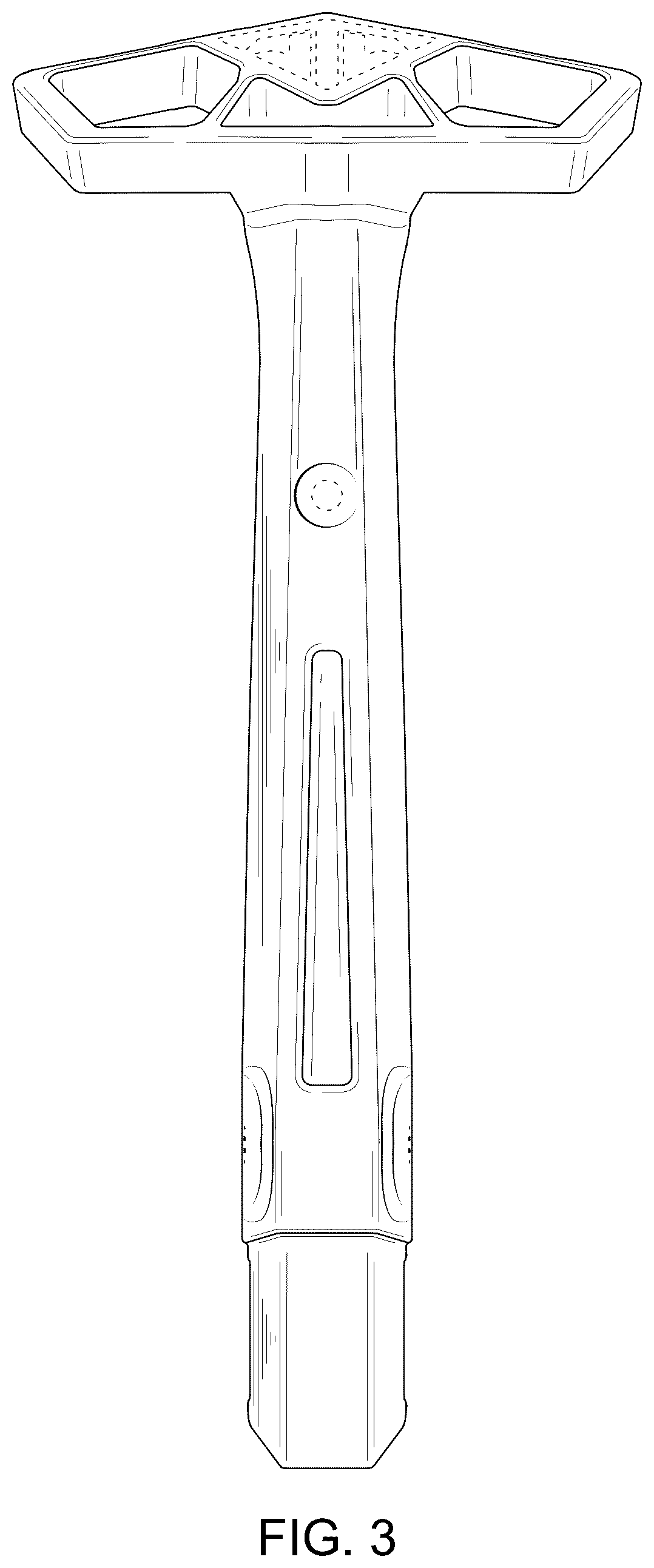 Patent USD1124684 Figure 3 – Tree saddle foot pad and post