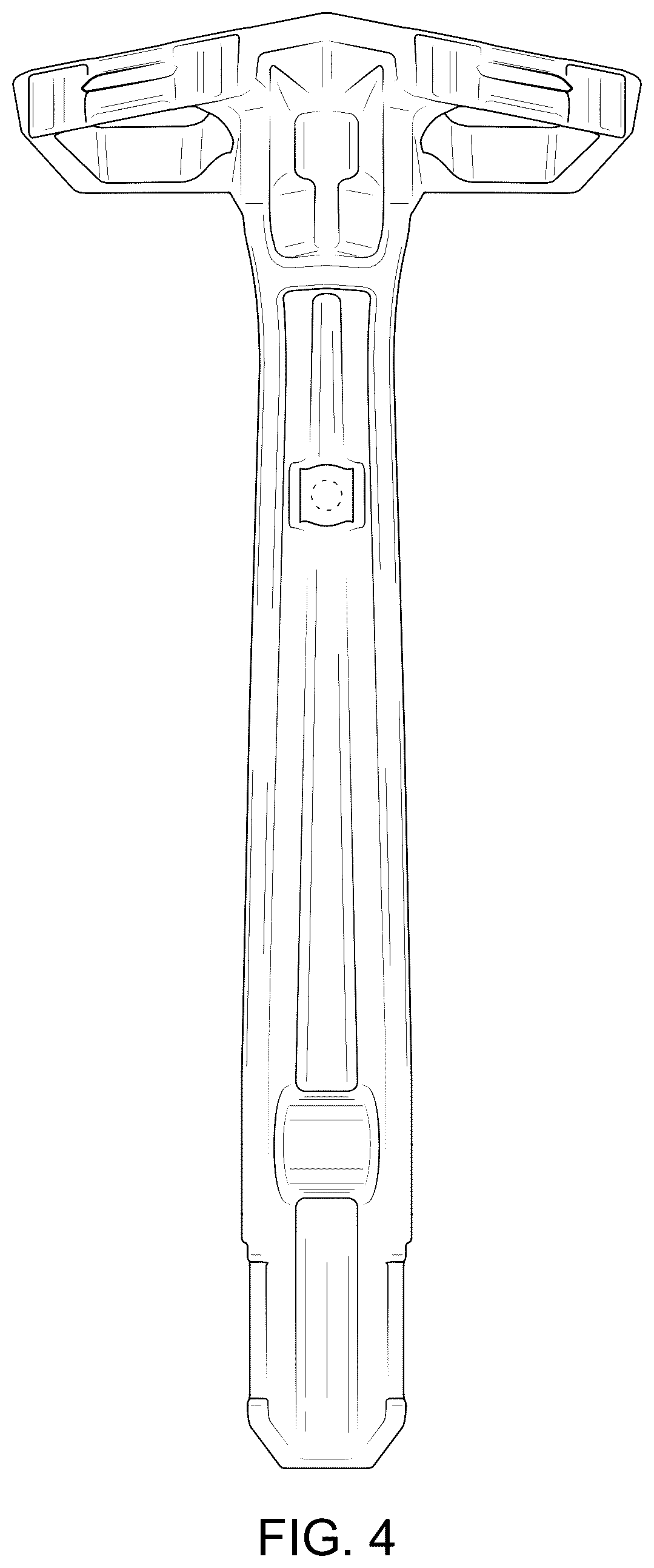 Patent USD1124684 Figure 4 – Tree saddle foot pad and post