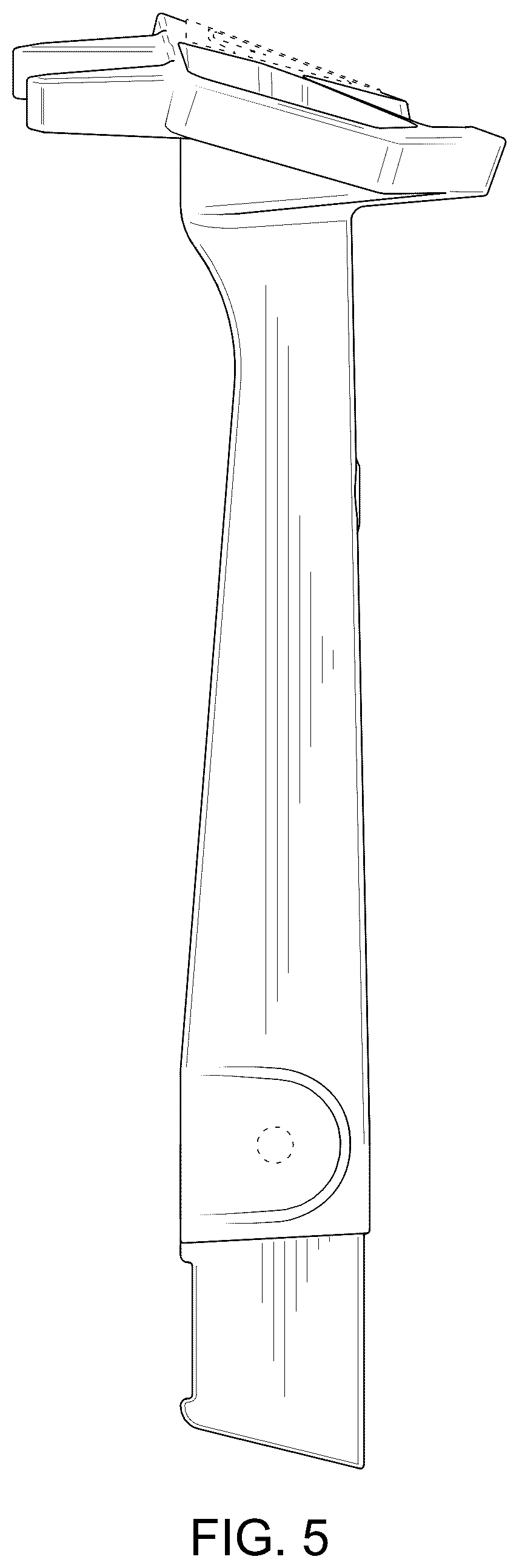 Patent USD1124684 Figure 5 – Tree saddle foot pad and post