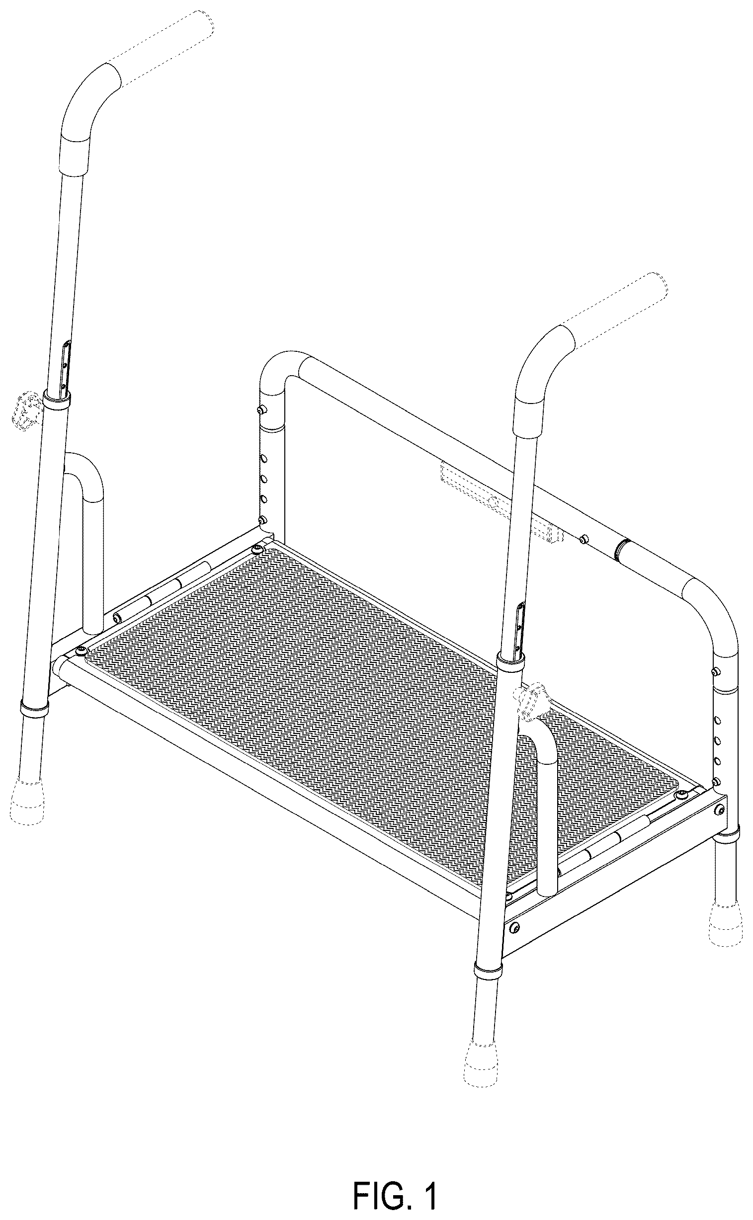 Patent USD1124685 Figure 1 – Bed step