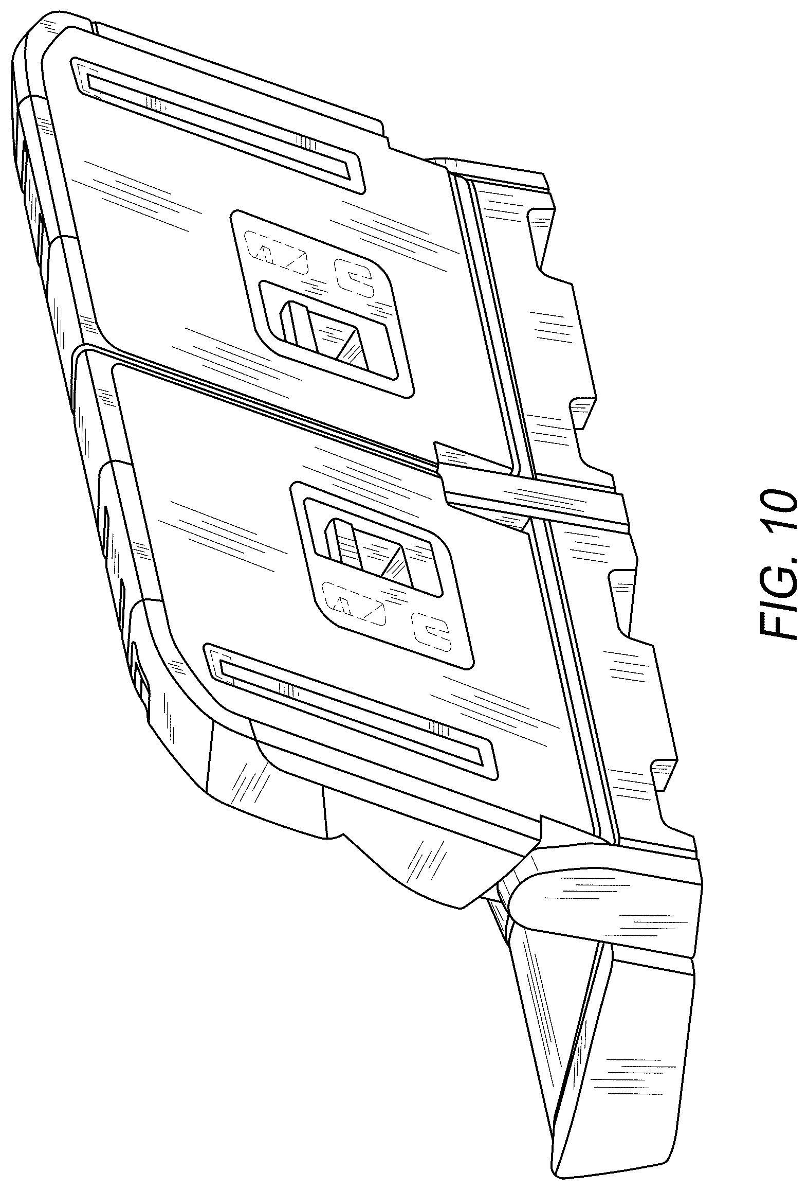 Patent USD1124686 Figure 10 – Reconfigurable seat and headrests for automobile