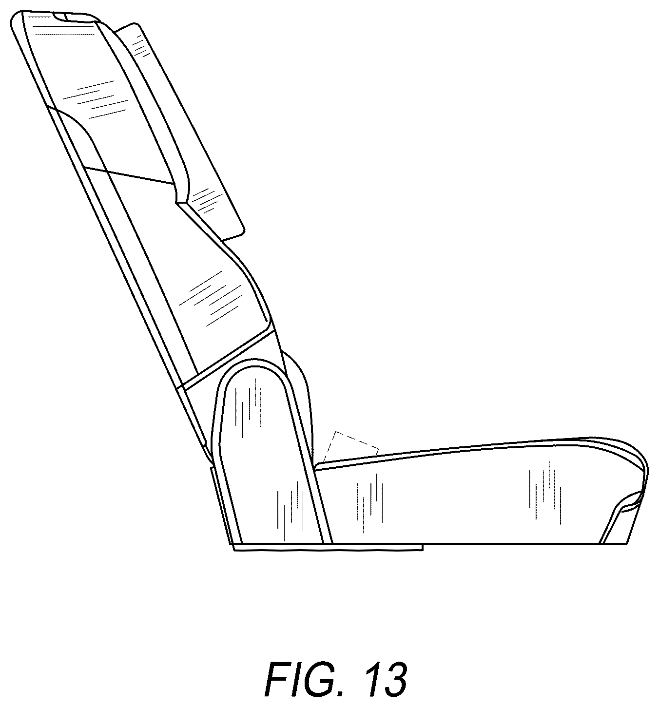 Patent USD1124686 Figure 13 – Reconfigurable seat and headrests for automobile