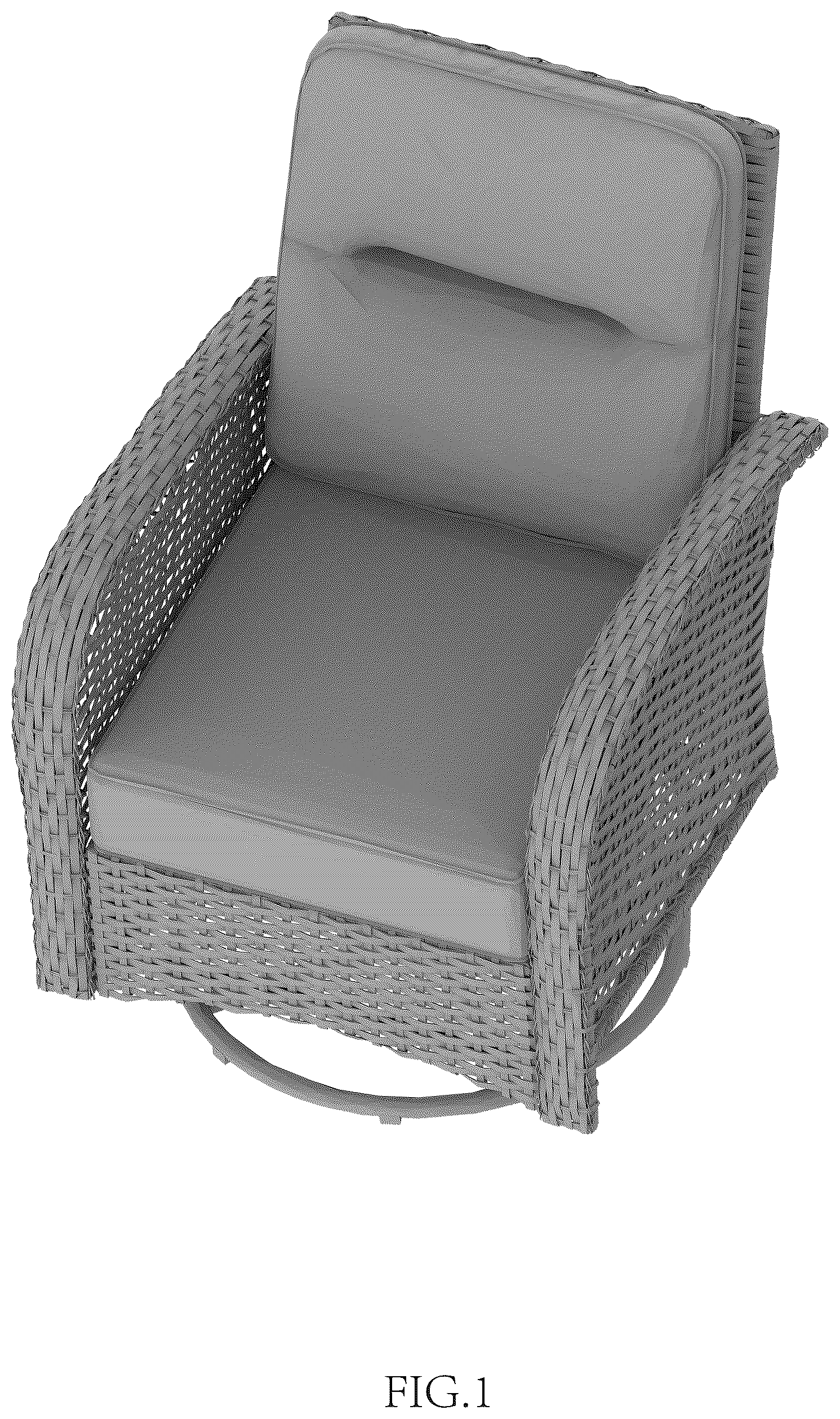 Patent USD1124687 — Chair — Figure 1